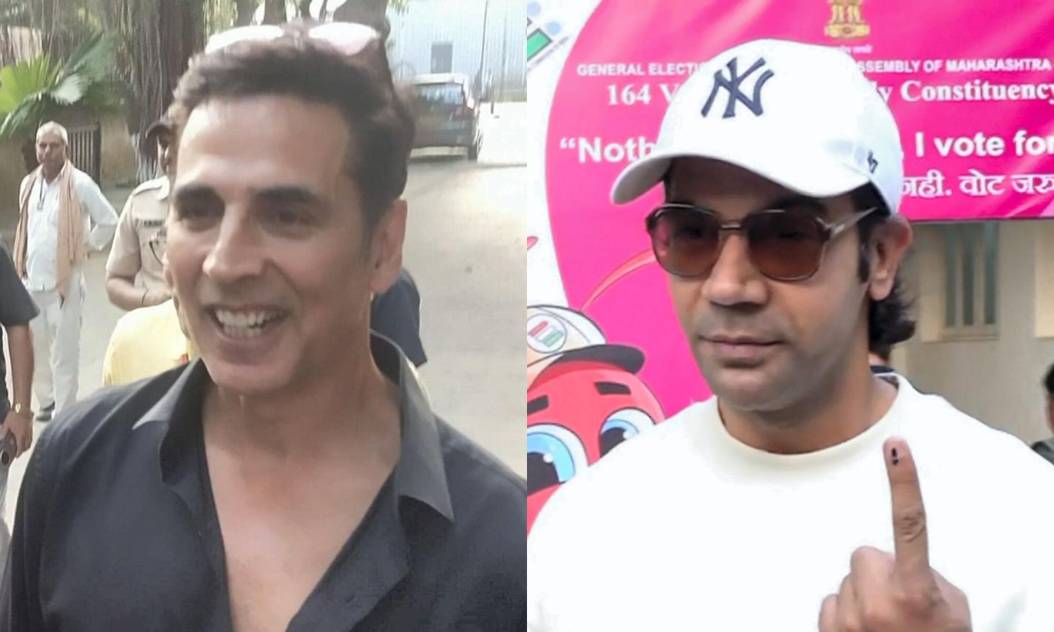 Maharashtra polls: Actors Akshay Kumar, Rajkummar Rao, Shubha Khote cast vote