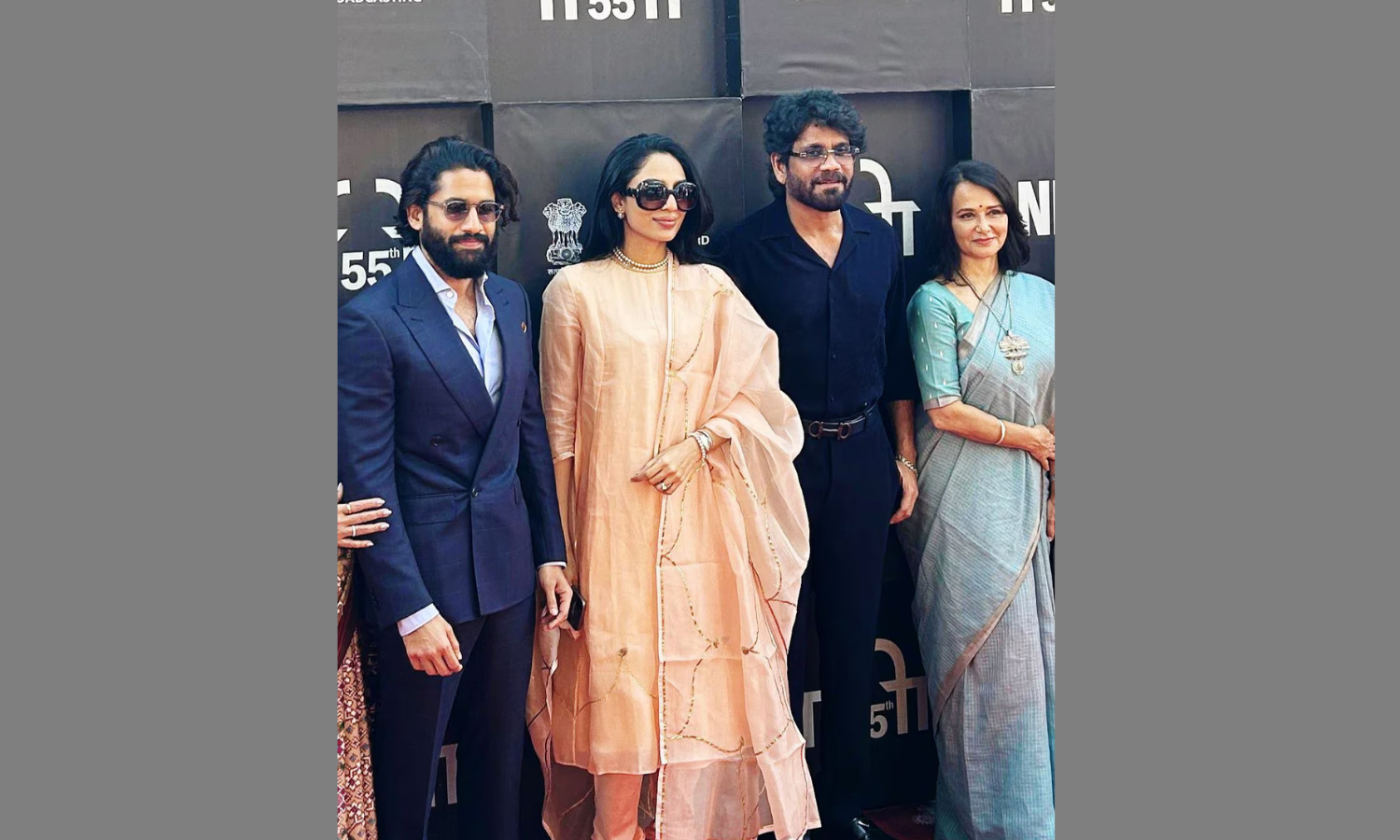 Sobhita joins Naga Chaitanya, Nagarjuna and Amala as they attend IFFI