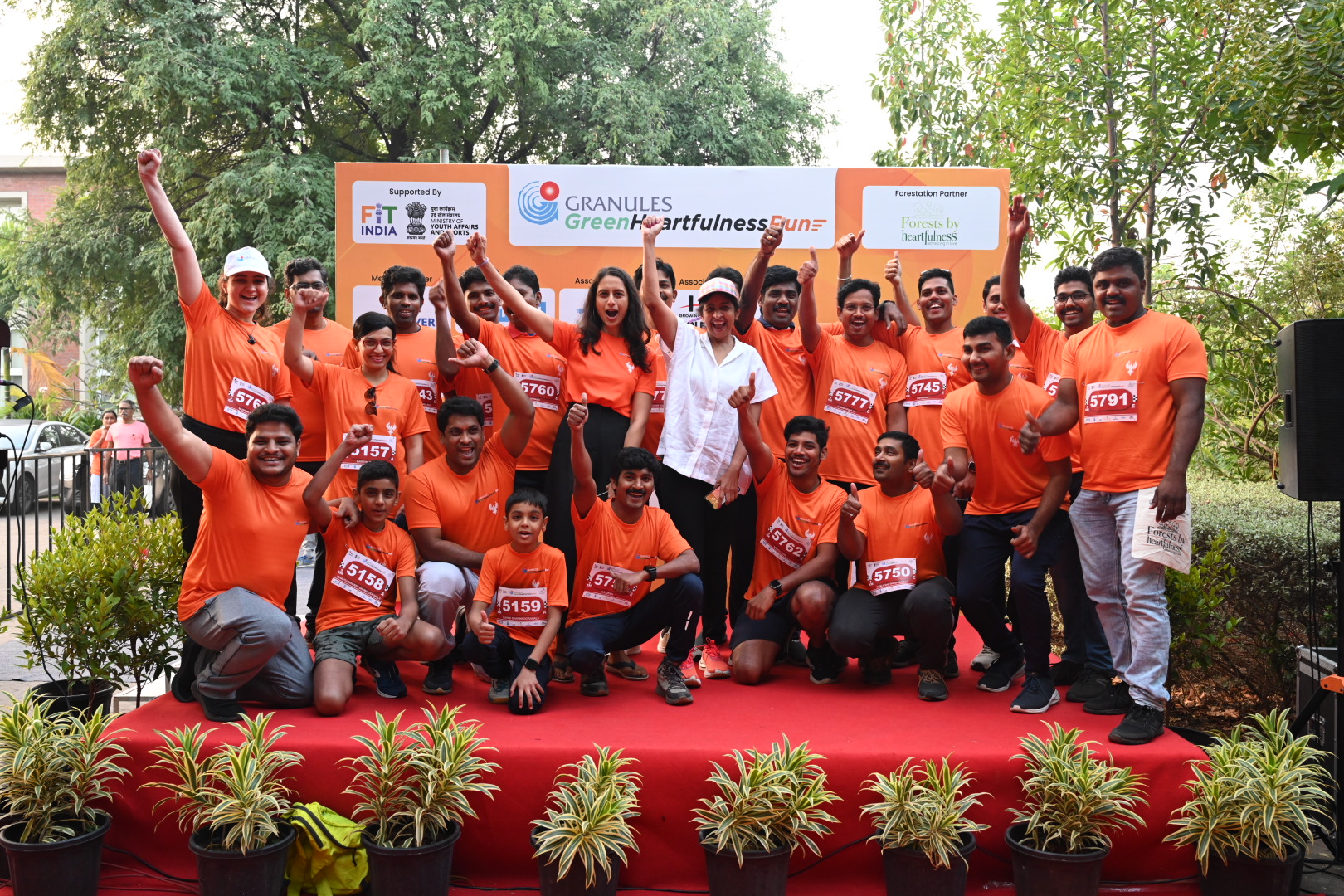 Huge Turnout for Third edition of Granules Green Heartfulness Run