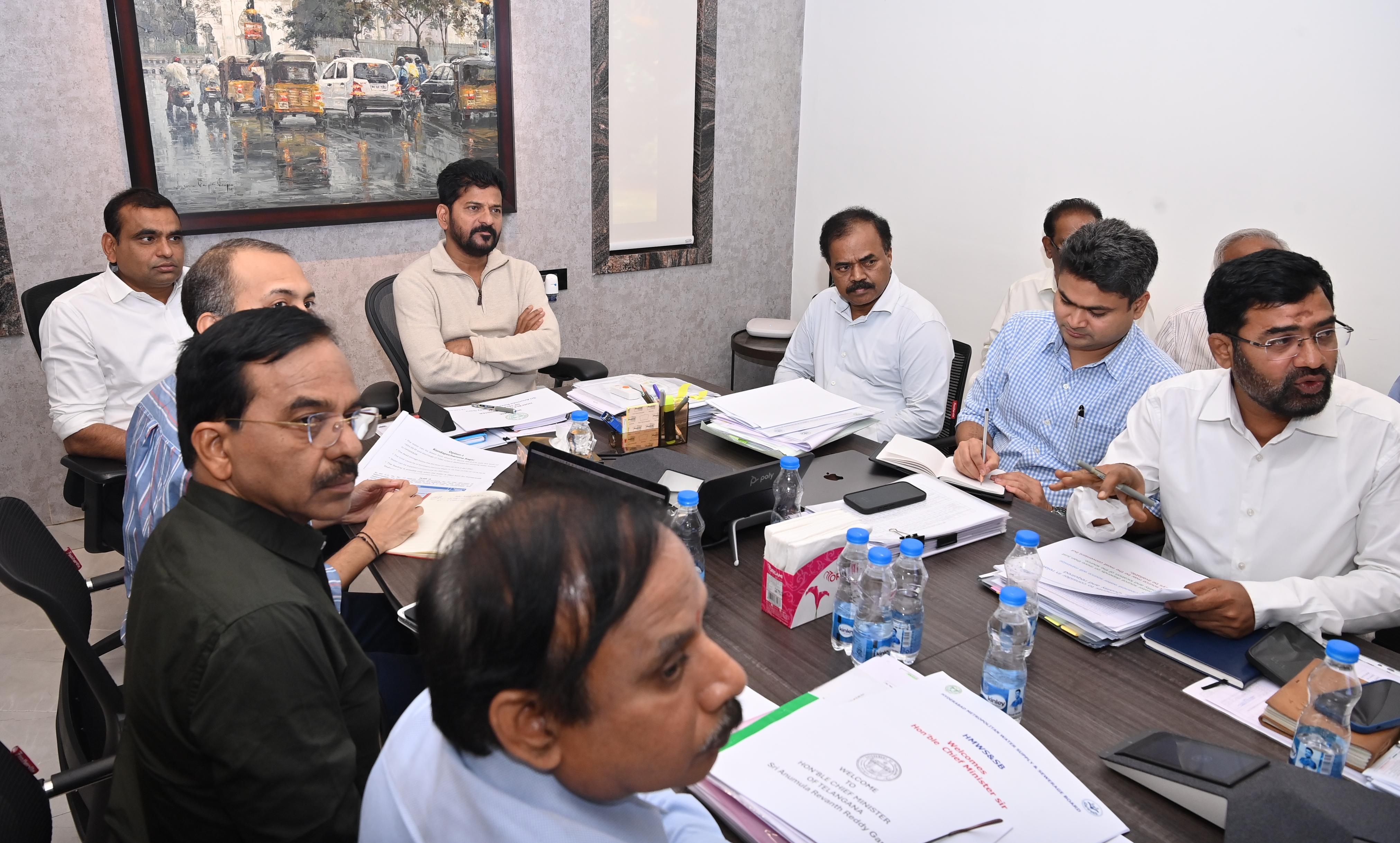 Revanth Reddy reviews plans for Godavari water transfer to Hyderabad