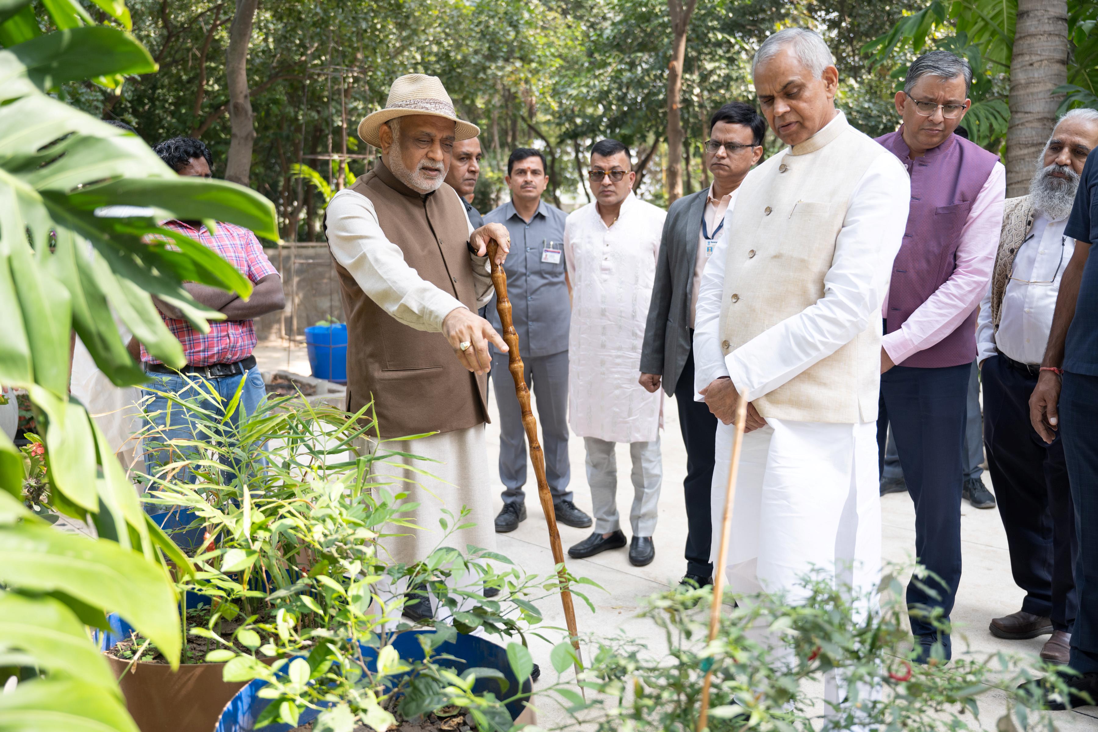 Gujarat Governor visits Rev. Daaji at Kanha Shanti Vanam in Hyderabad