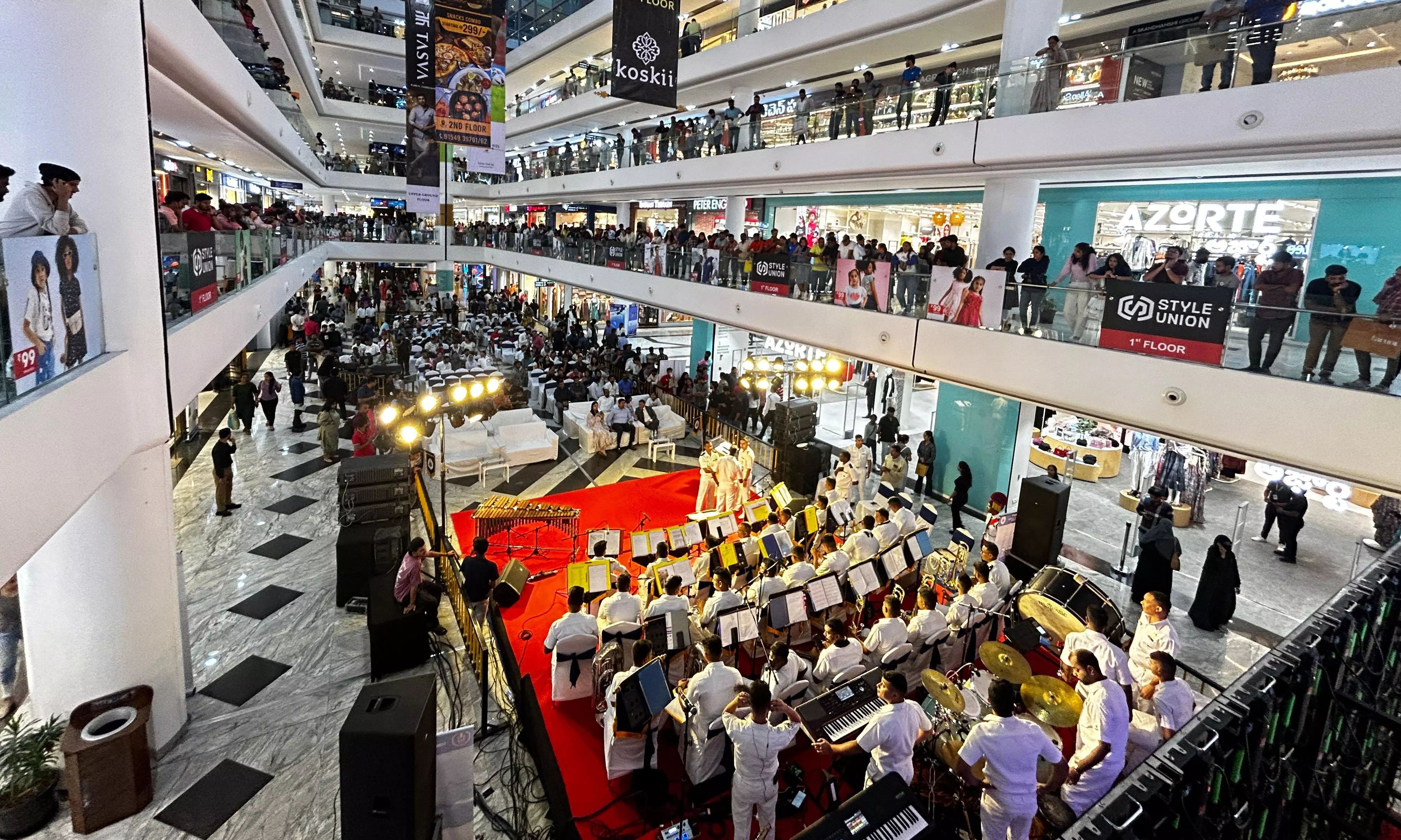 Navy Band Delights Hyderabad with a Musical Tribute at Sarath City Mall