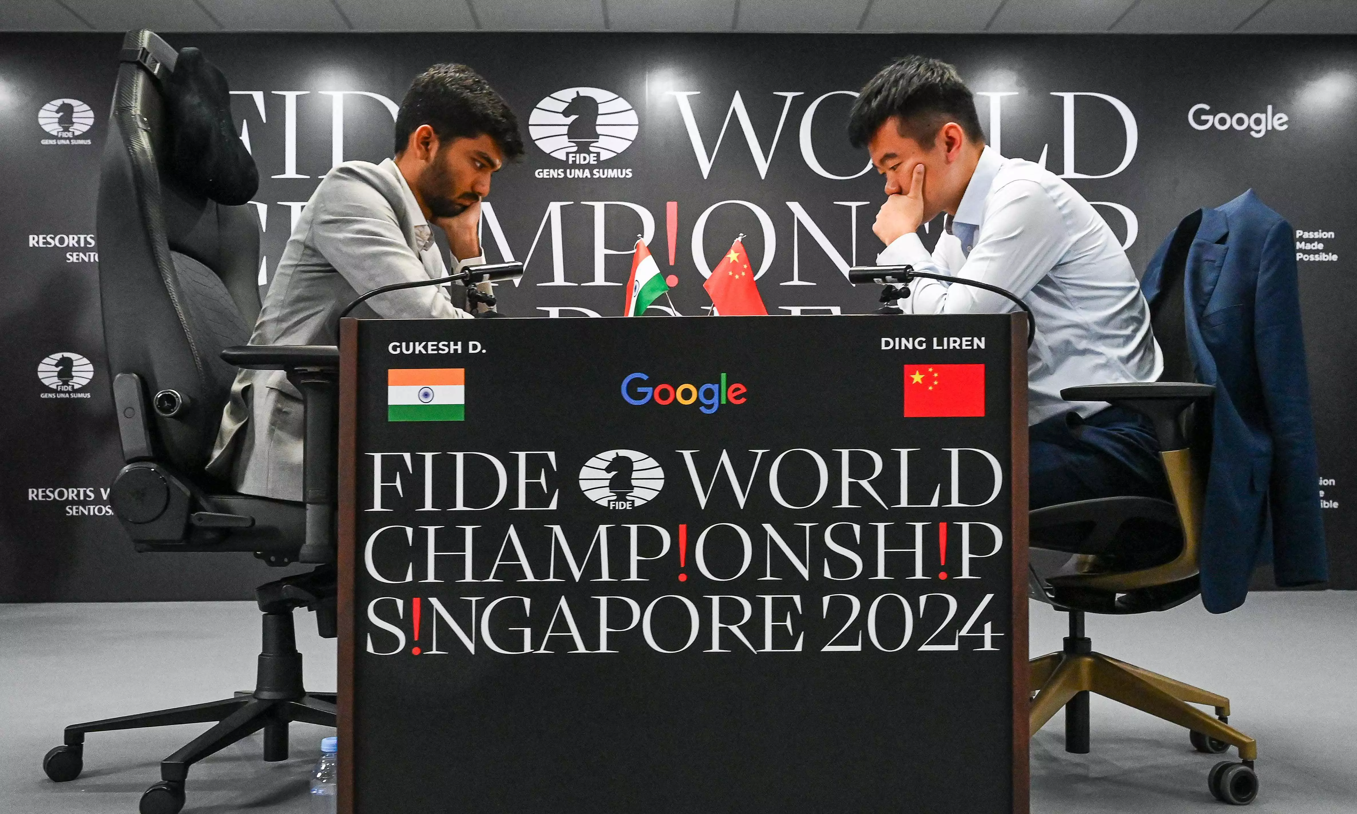 World Chess Championship: Gukesh draws with Liren in second game