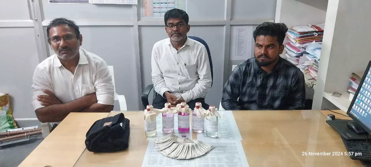 TGSPDCL AE and Line Inspector among three held in bribe case in Ghatkesar