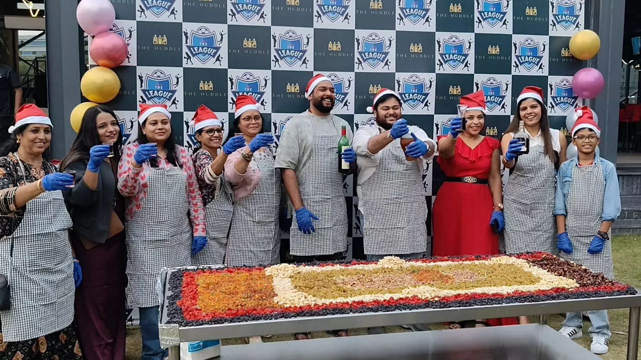 The Huddle Hosts a Joyful Cake-Mixing Event to Celebrate the Holiday Spirit