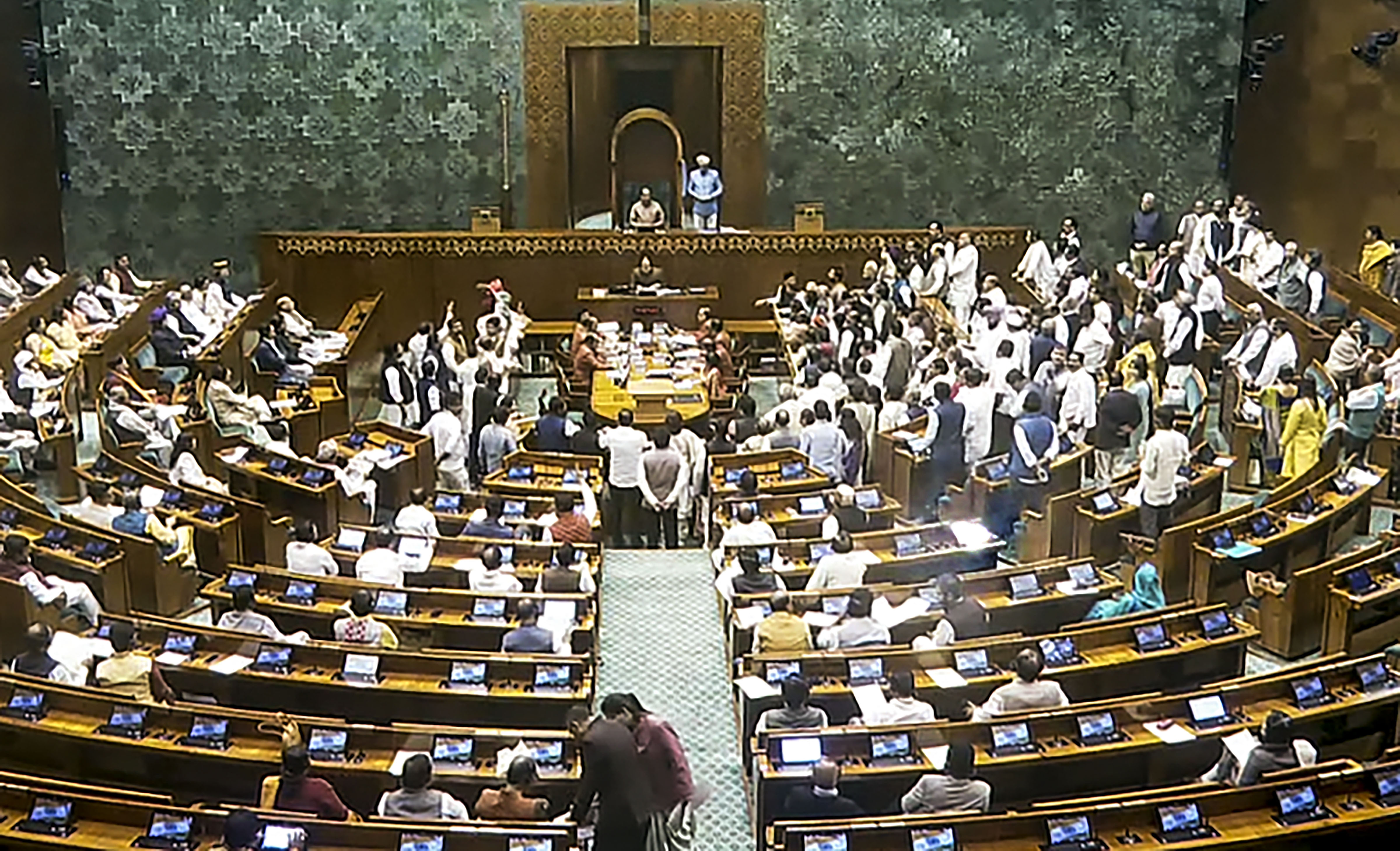 Both Houses adjourned for the day amid Oppn uproar