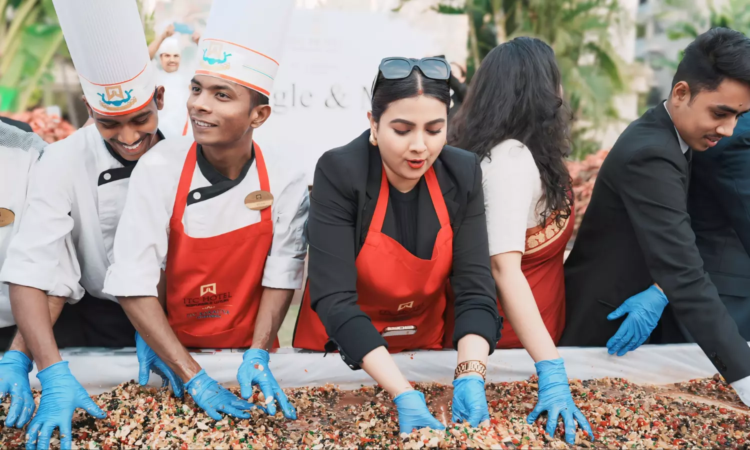 Ushering in the Festive Cheer: Cake Mixing Ceremony at ITC Kakatiya