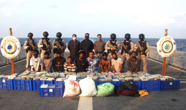 India-Lanka Naval Operation Seizes 500 kg Crystal Meth