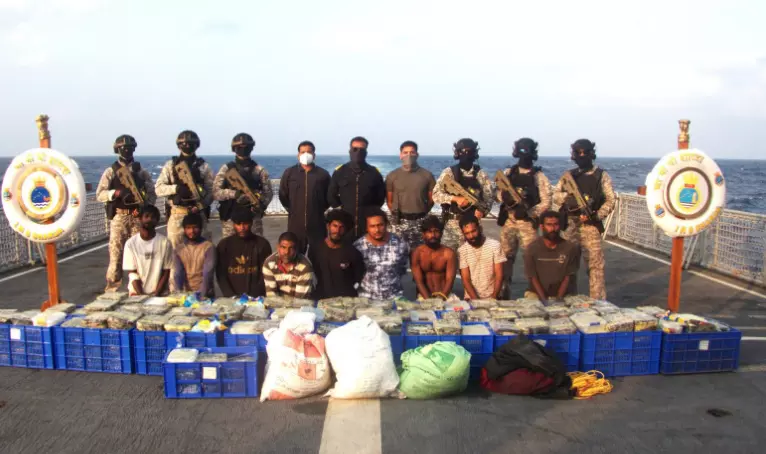 India-Lanka Naval Operation Seizes 500 kg Crystal Meth