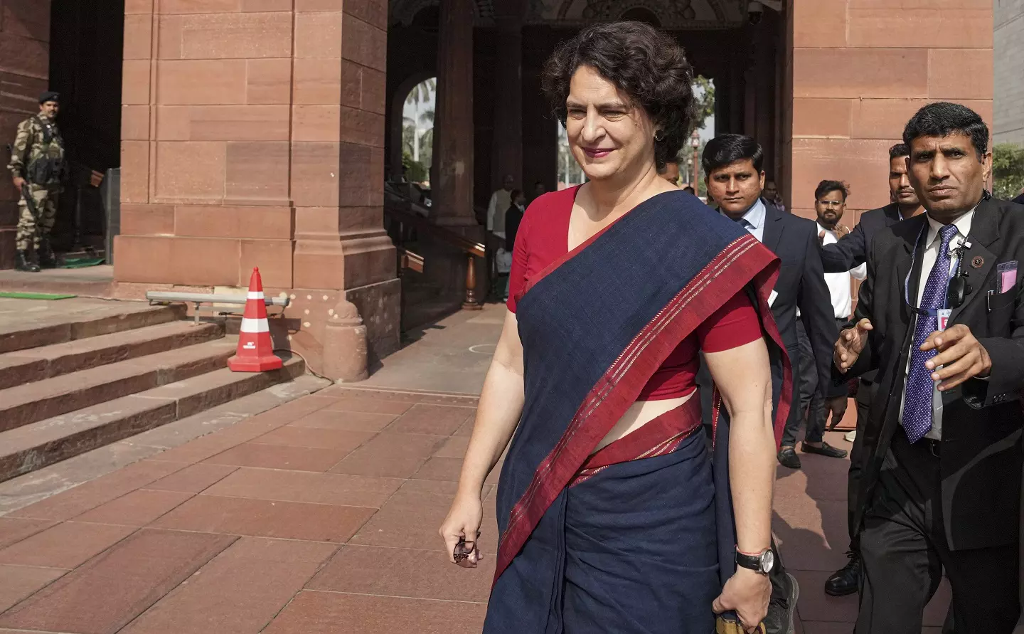 Priyanka Gandhi interacts with opposition MPs in LS amid protests over Sambhal violence, Adani issue