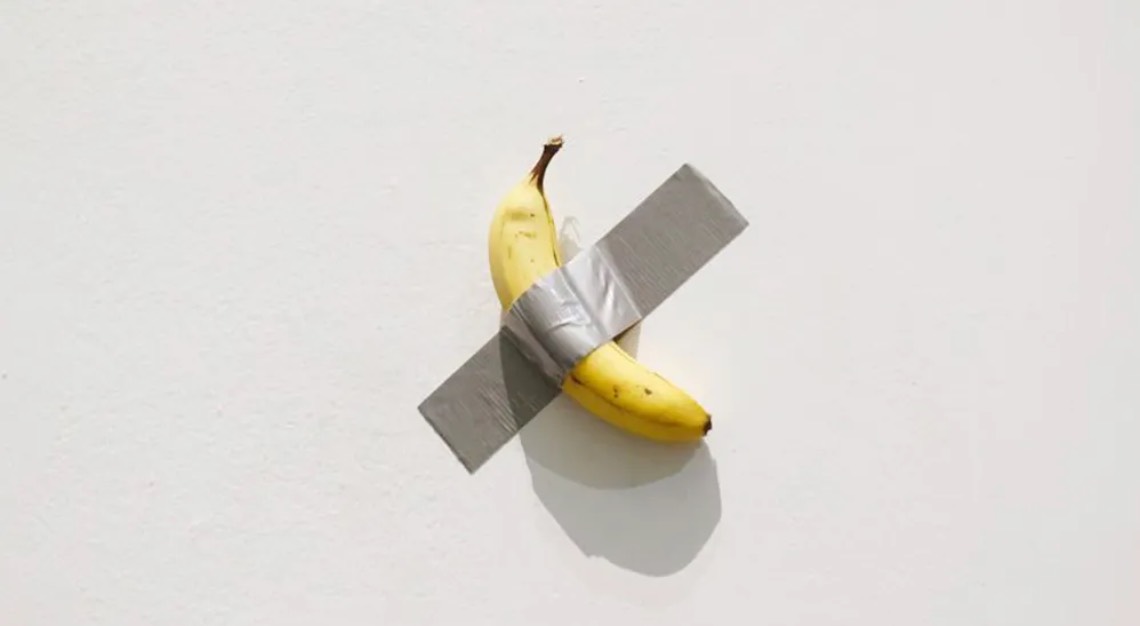 Crypto boss eats banana art he bought for $6.2 million