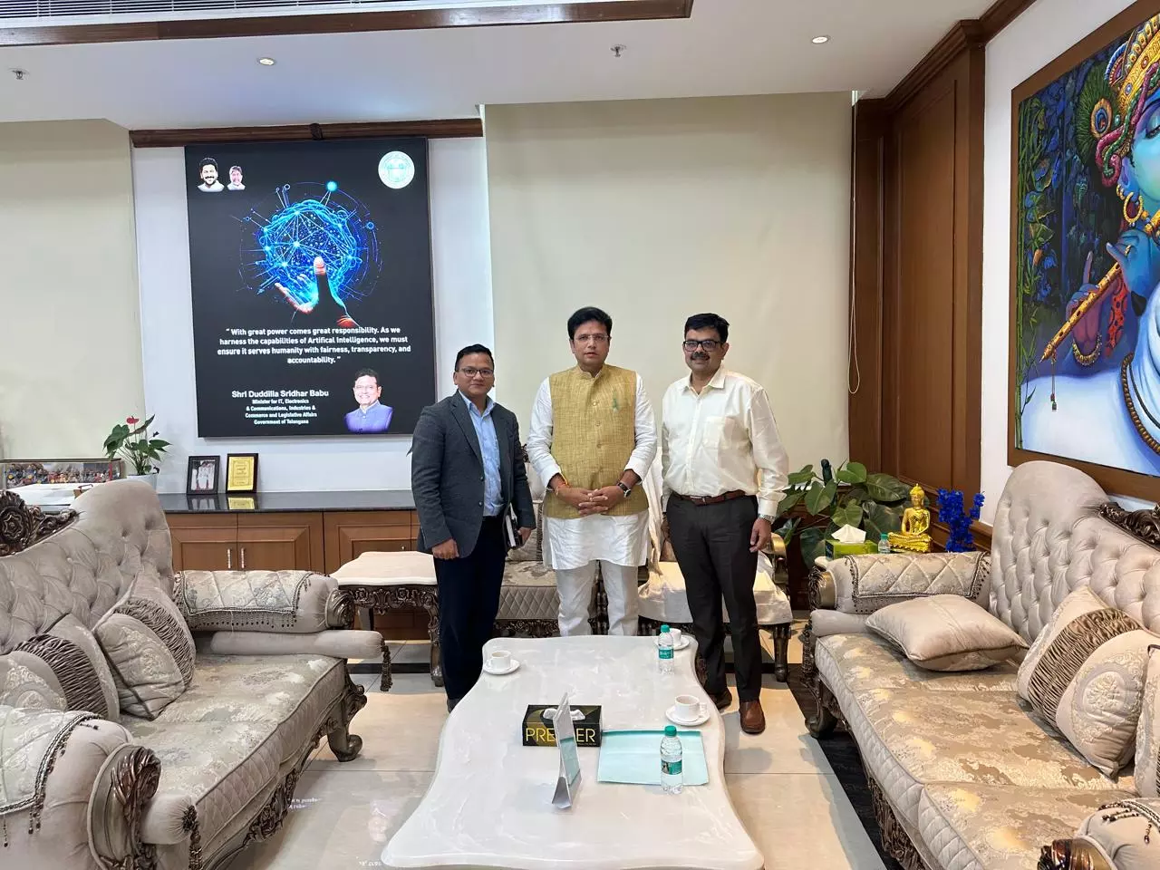 Sridhar Babu Invites Wipro to Partner with Young India Skill University