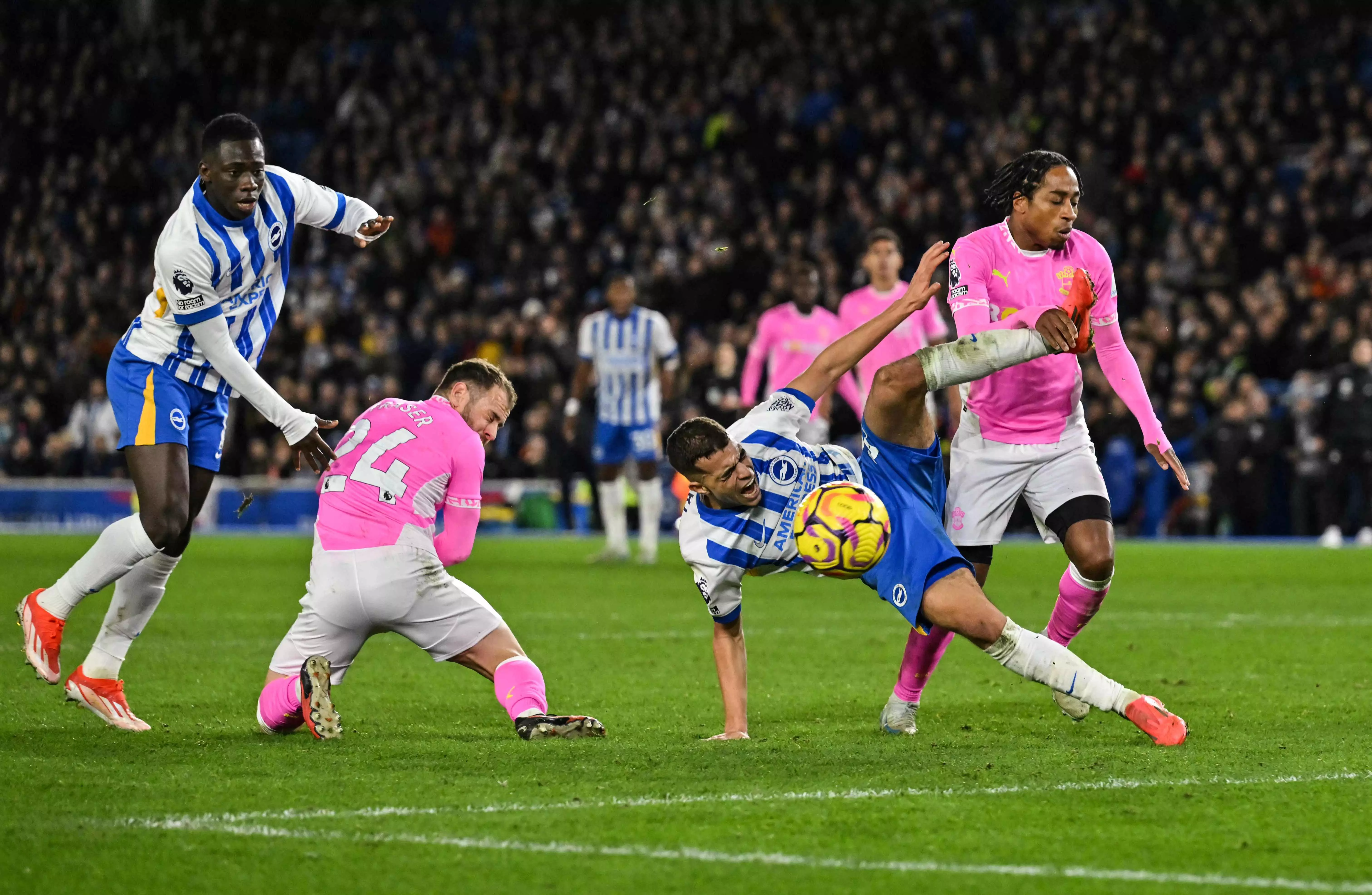 Southampton denied by VAR and Brighton rises to second in Premier League