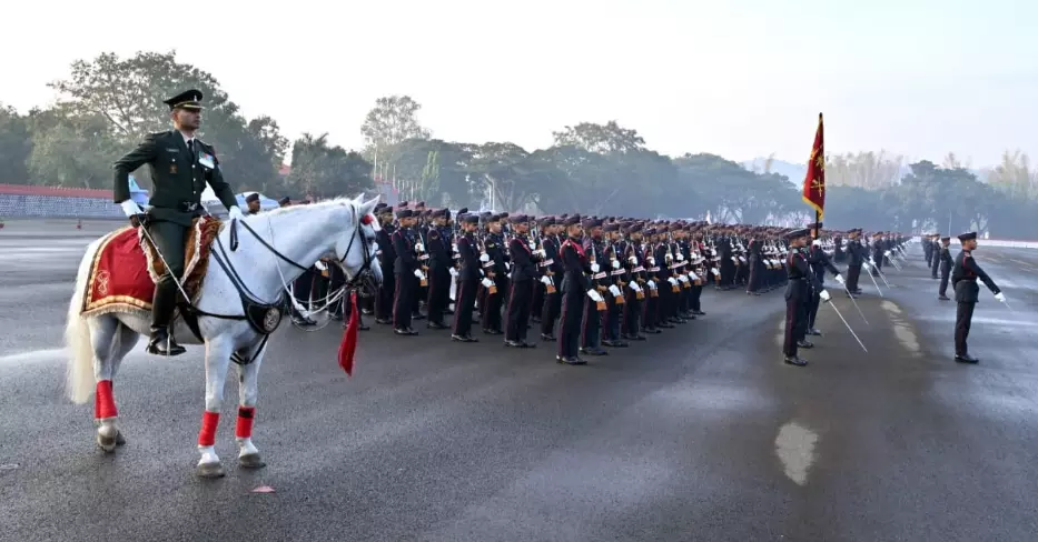 Air Chief Marshal AP Singh reviews 147th NDA passing out parade