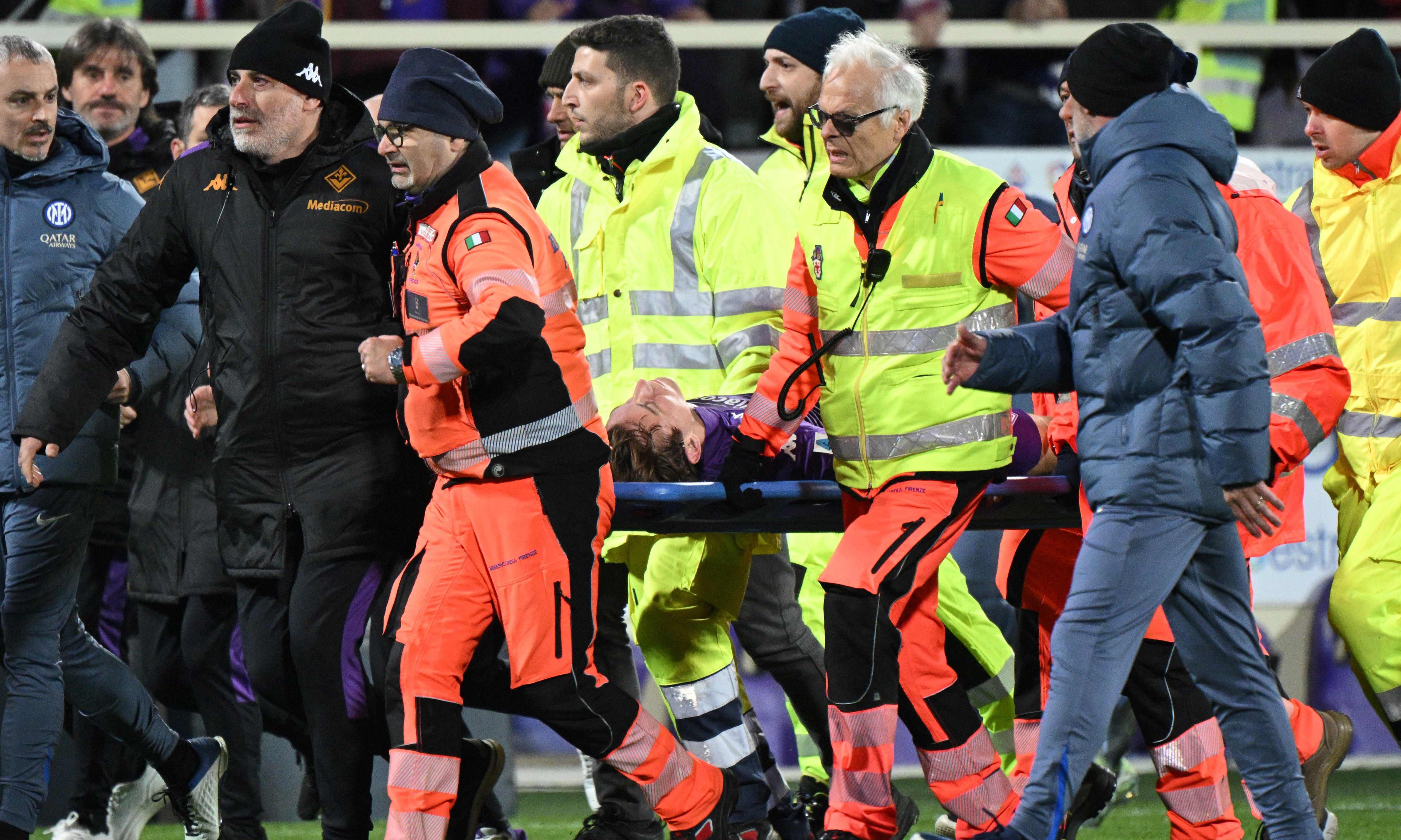 Serie A : Fiorentina midfielder Edoardo Bove collapses on field