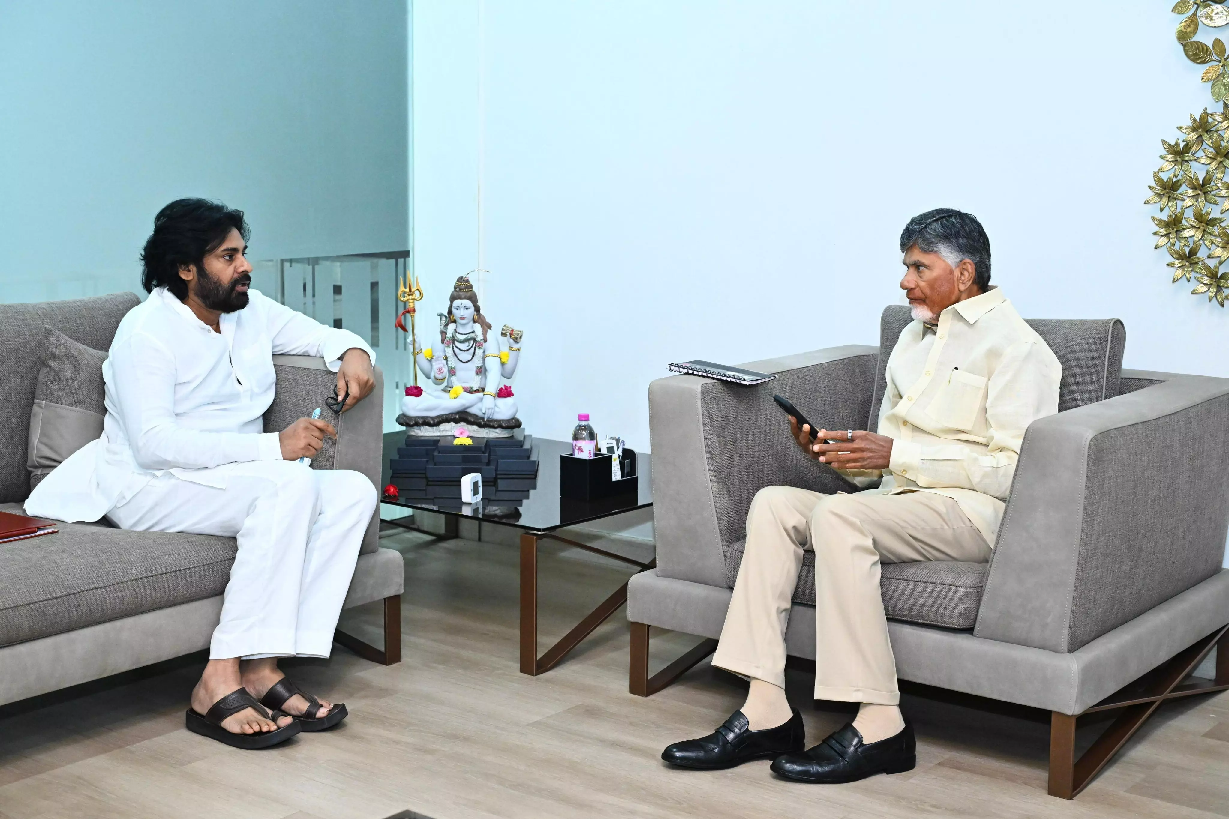 Pawan Kalyan meets Naidu