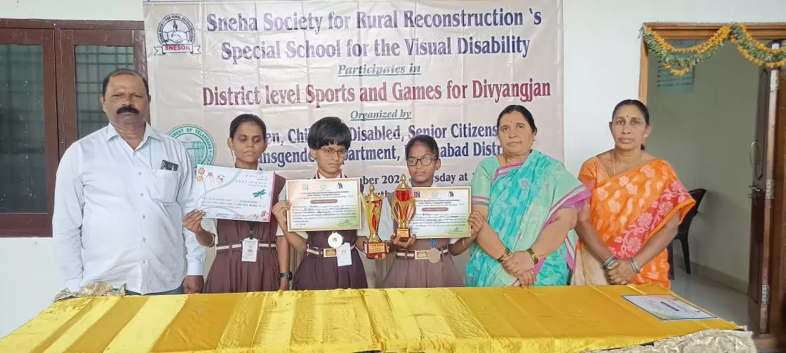 Visually-Challenged Student From Nizamabad Wins National Science Prize