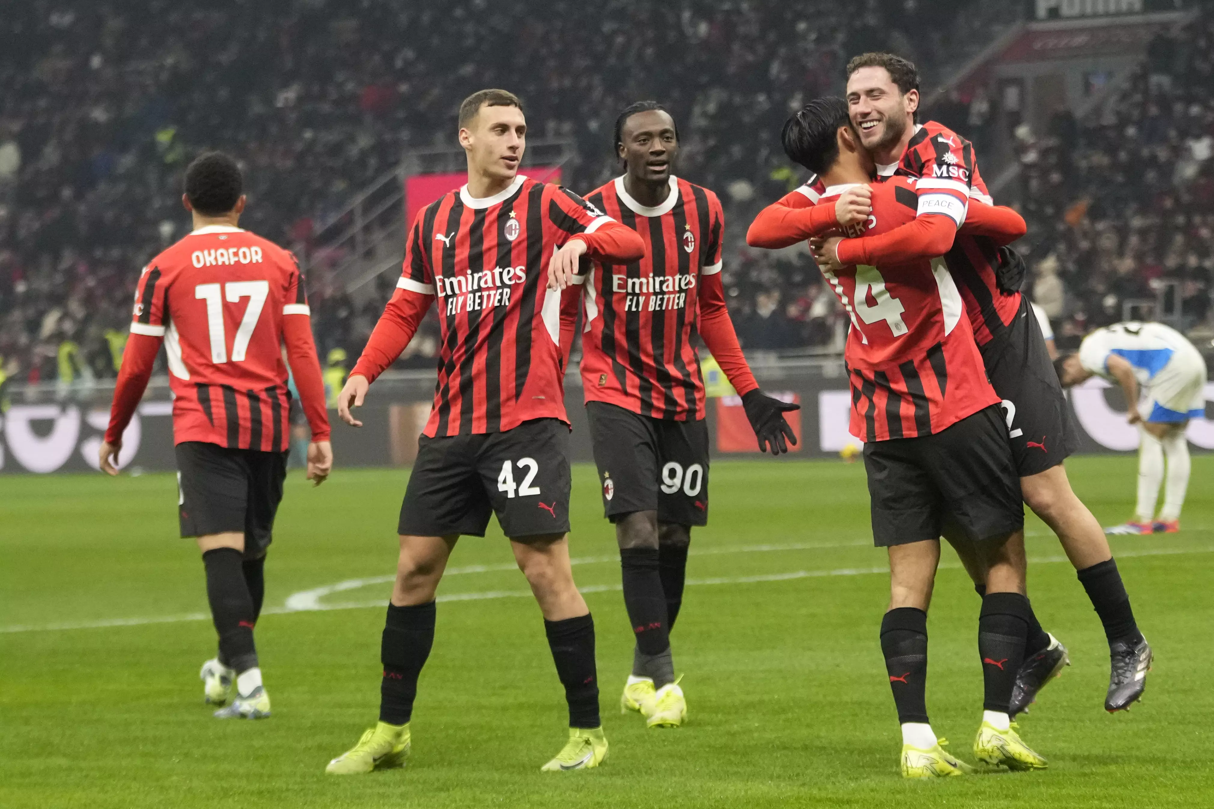 AC Milan put six past Sassuolo to reach Italian Cup quarters