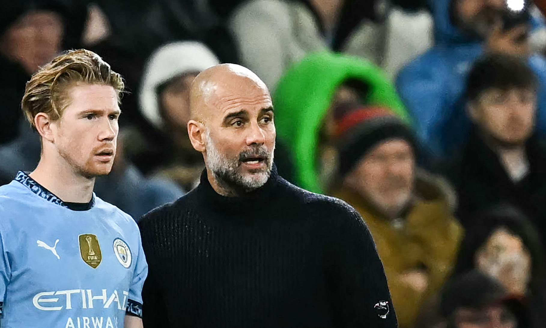 Manchester City manager Guardiola denies rift with De Bruyne