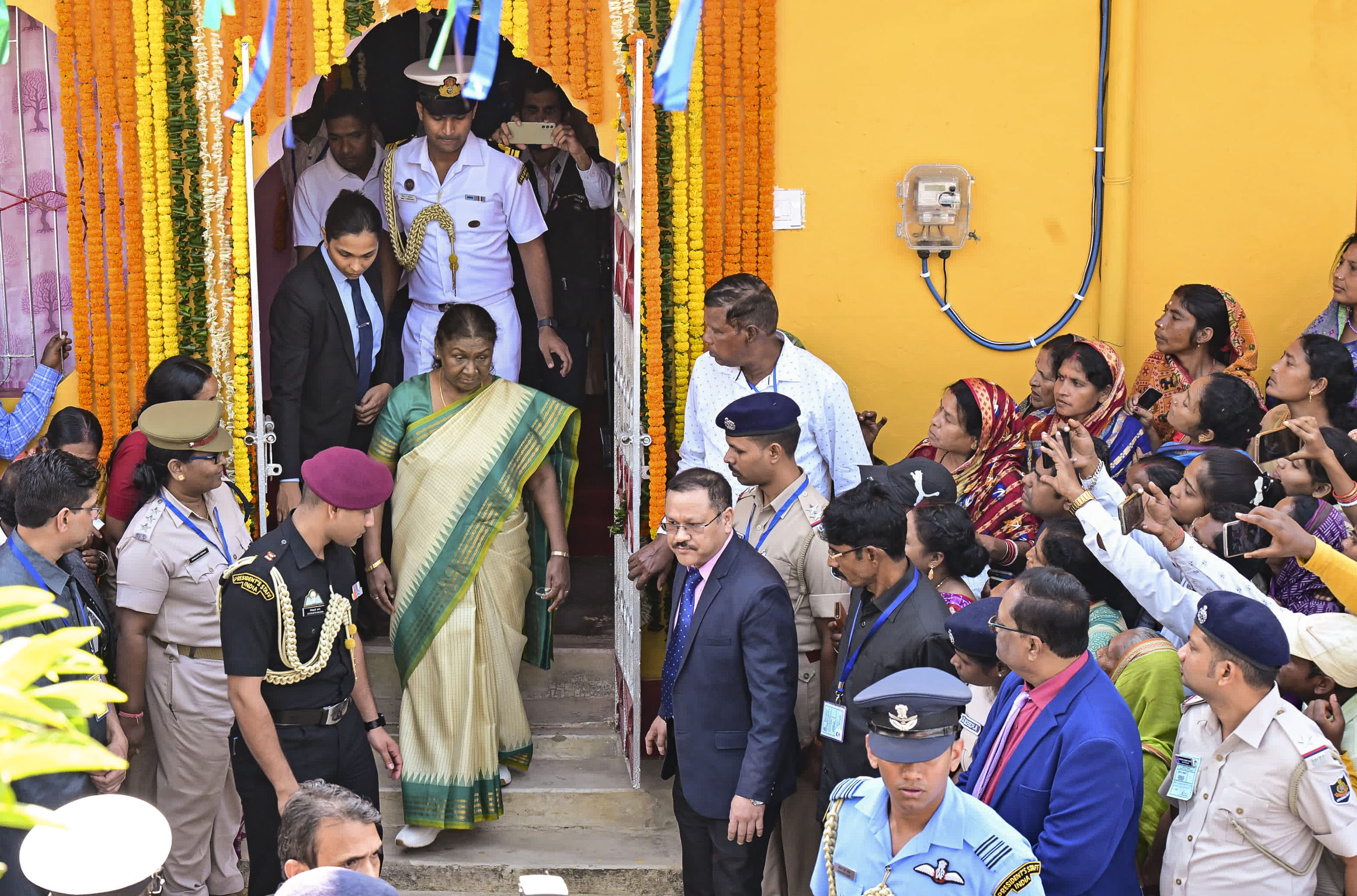 President Murmu visits birthplace, says it's not village but family