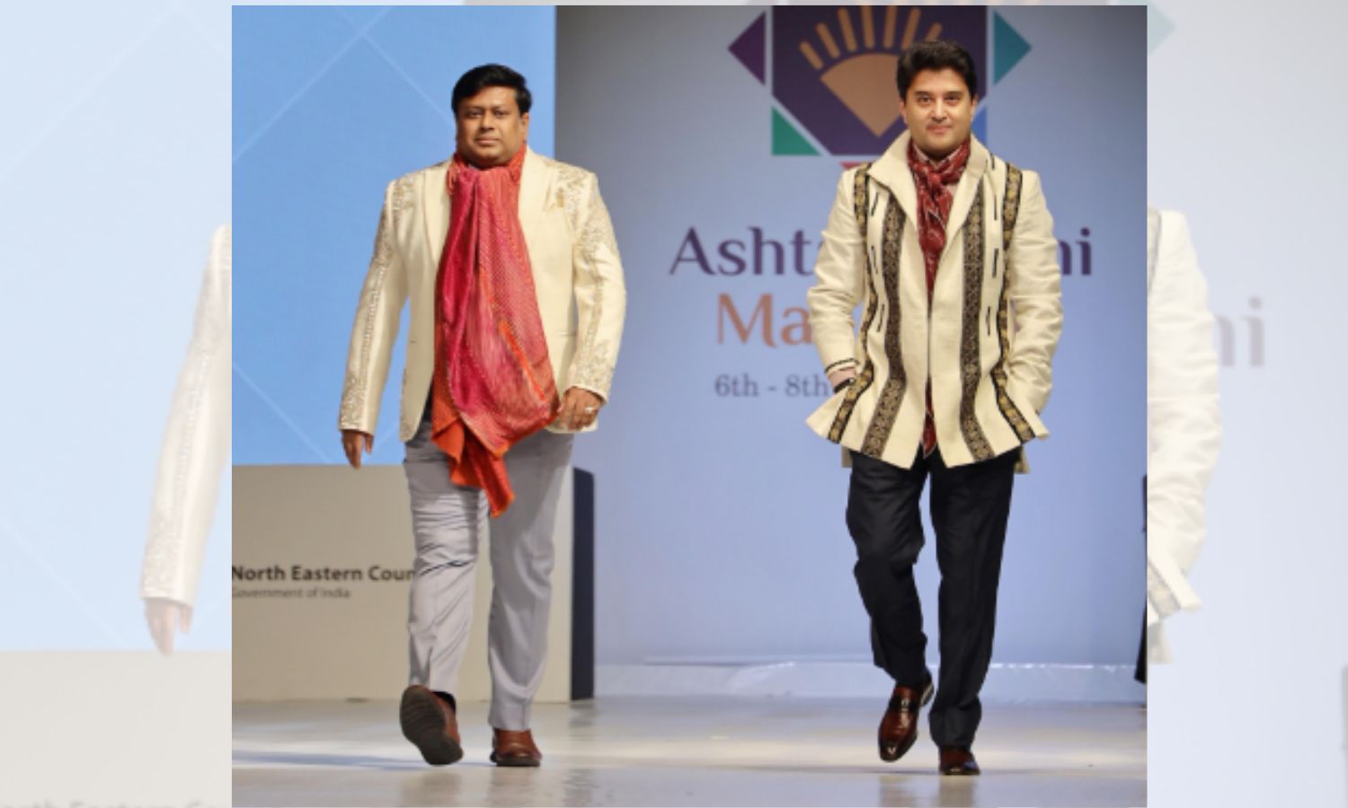 Jyotiraditya Scindia, Sukanta Majumdar walk on ramp to celebrate India’s Northeast styles