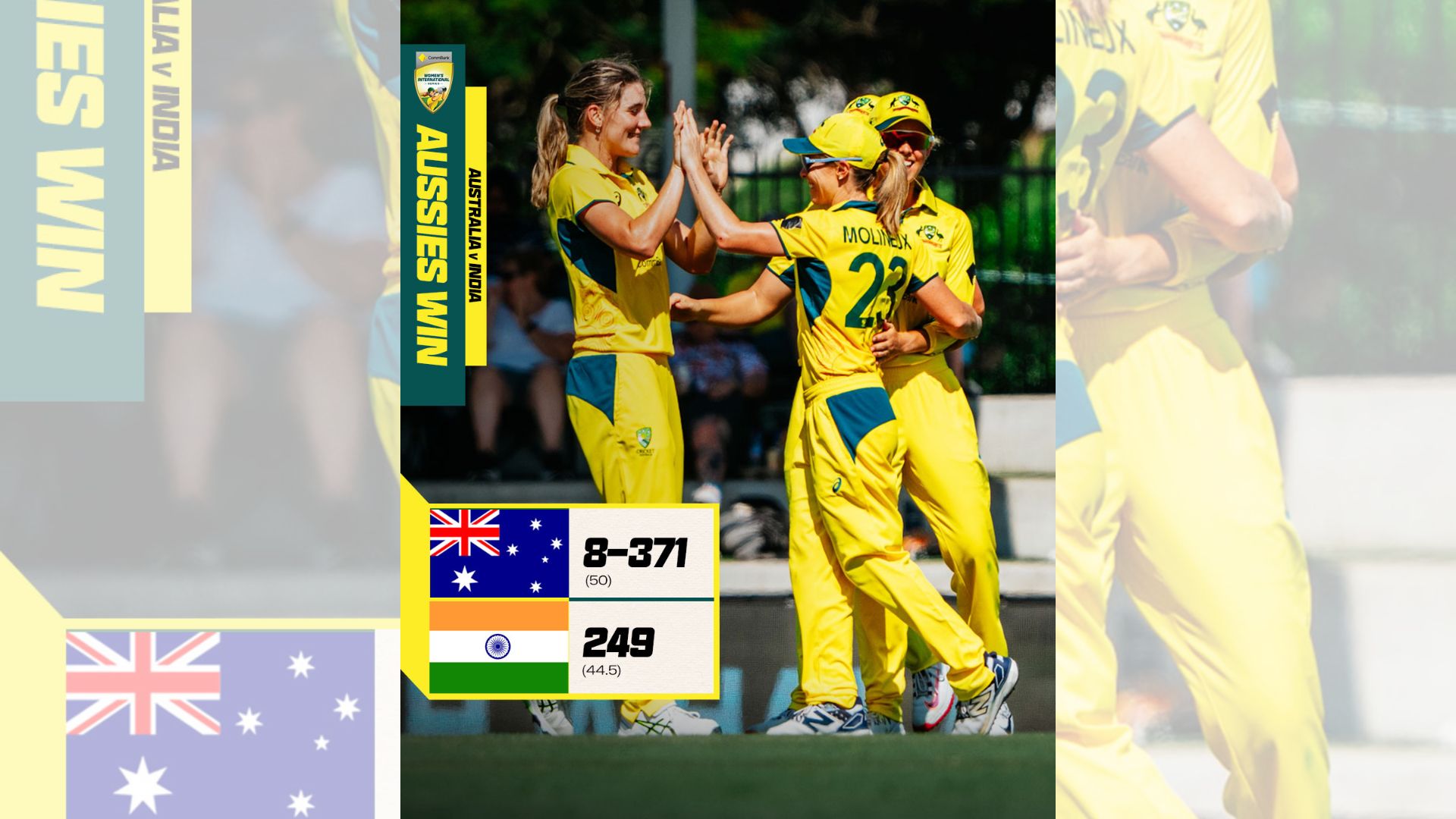 Women's Cricket: Australia Crush India to Seal ODI Series