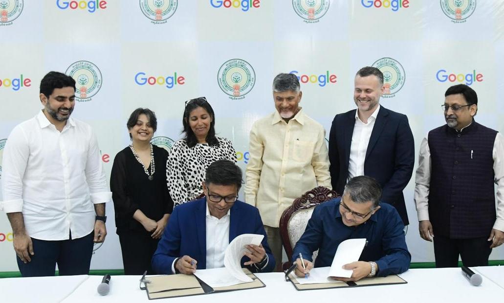 MoU Signed Between AP and Google for Base in Vizag