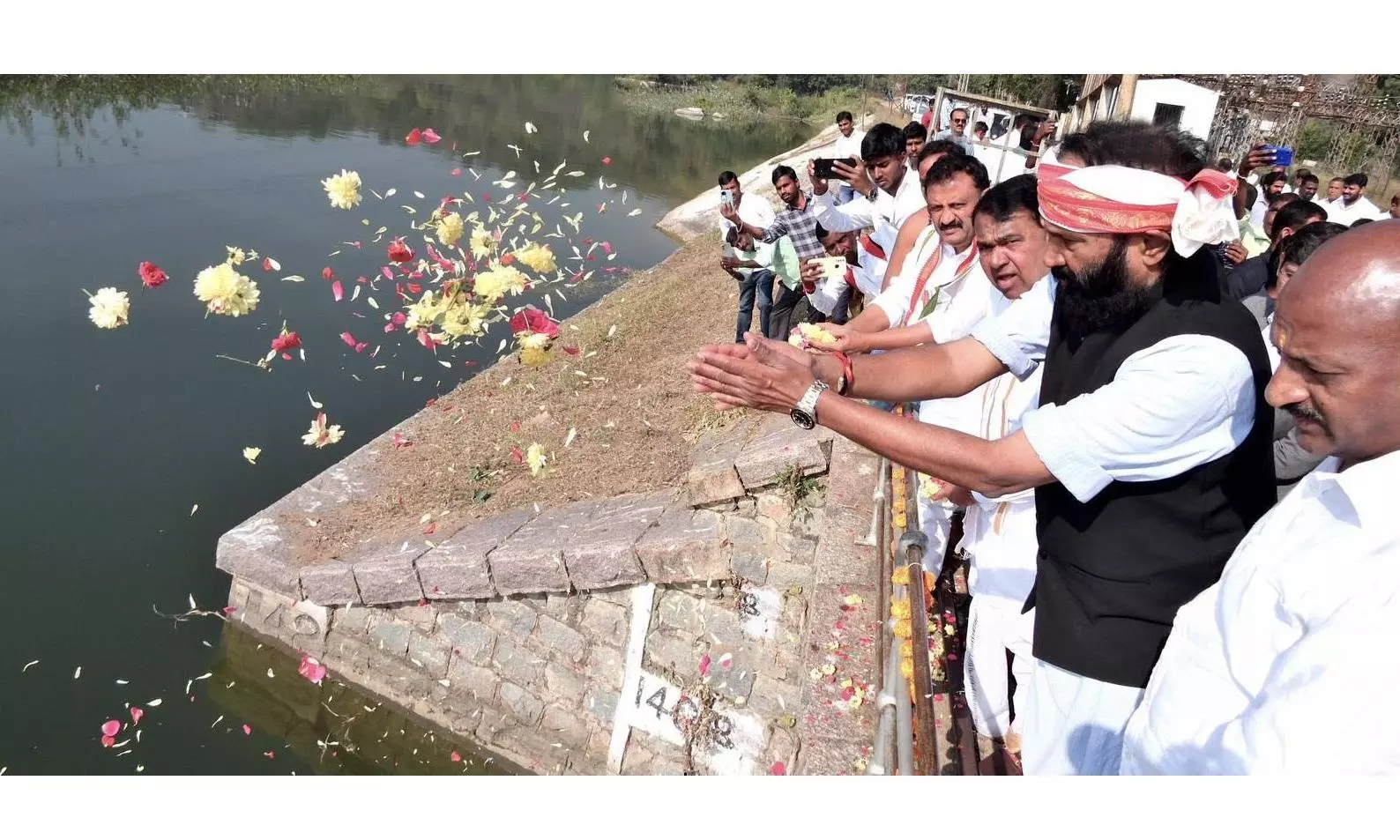 Minister Releases Water From Nizamsagar Project