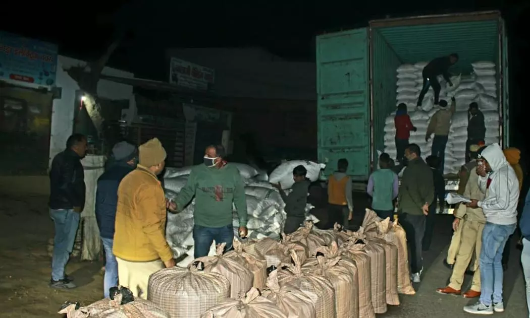 Truck Loaded with Rs. 2 Crore Ganja Seized