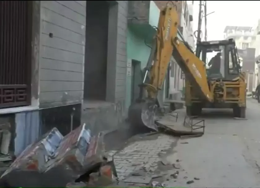 Anti-Encroachment Drive Underway in Sambhal