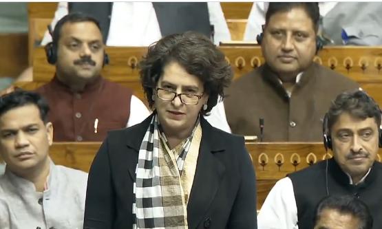 Priyanka Gandhi Raises Wayanad Human-Wildlife Conflict in Parliament