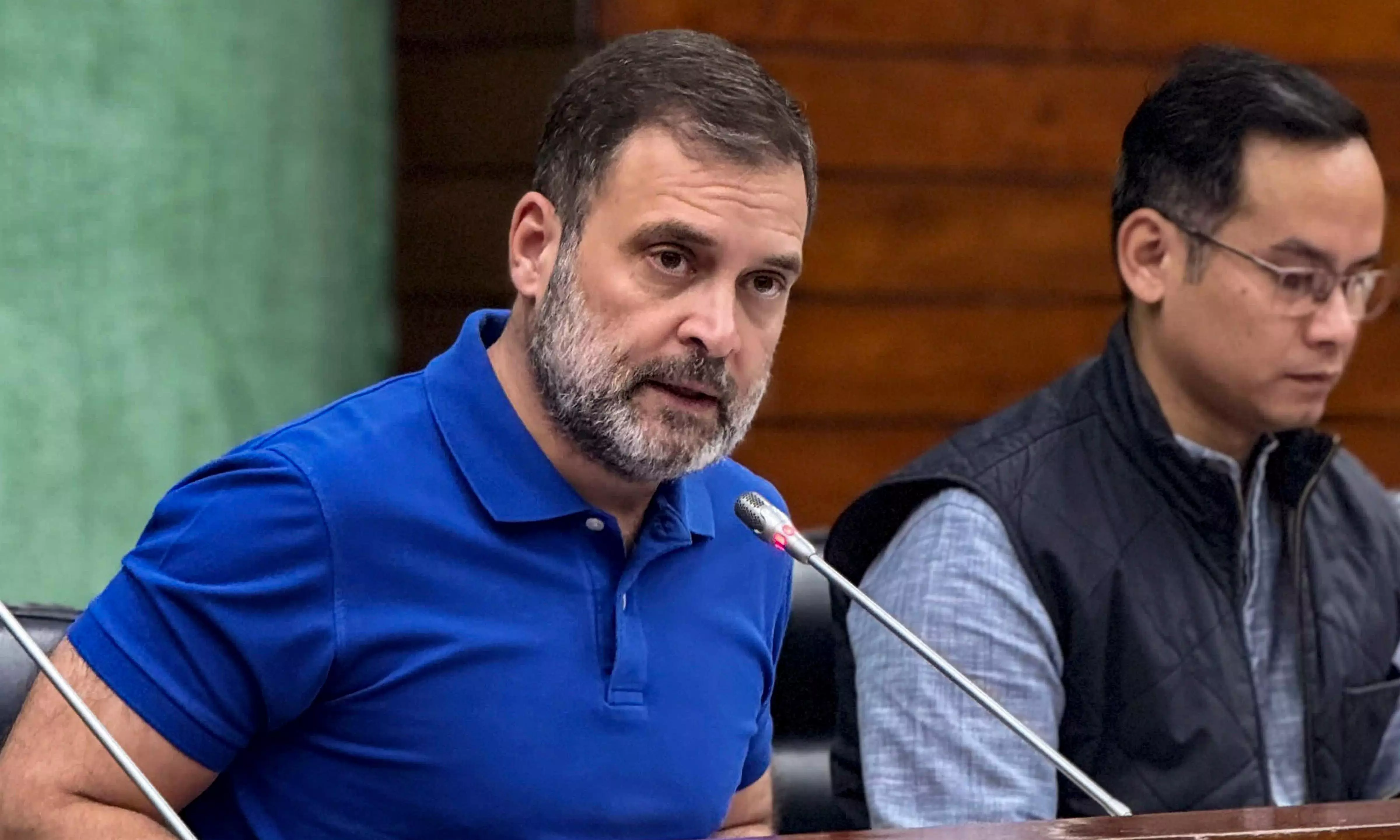 BJP MPs pushed me, stopped me from going inside Parliament: Rahul