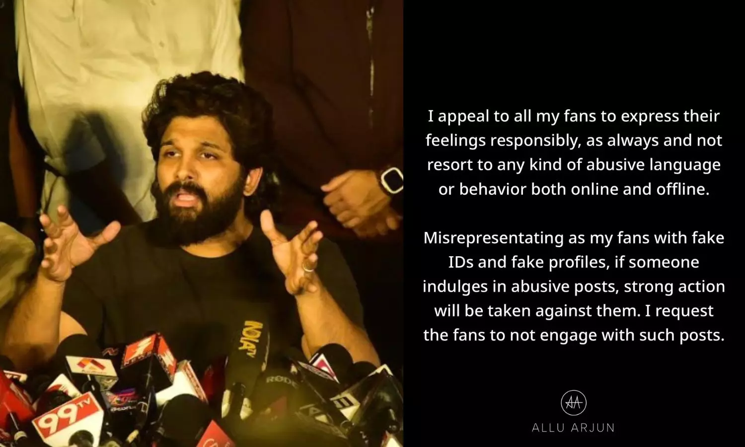 Allu Arjun urges fans to act responsibly amid Sandhya Theatre stampede controversy