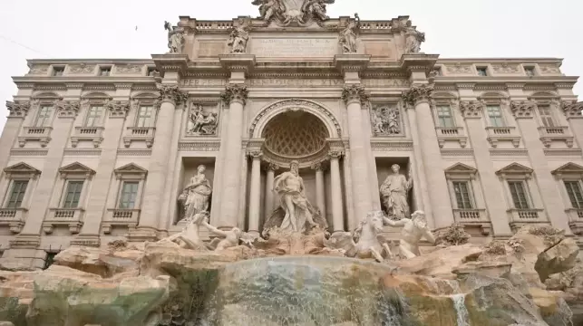 Romes iconic Trevi Fountain reopens after renovation work in time for the Jubilee Holy Year