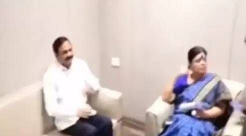 Allu Arjuns father in-law Chandrashekhar Reddy meets Deepa Dasmunsi