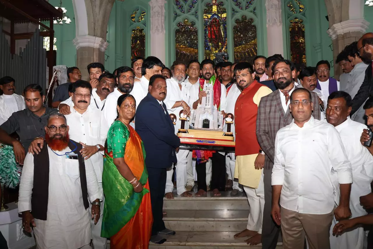 Revanth participates in Medak Cathedral centennial celebrations