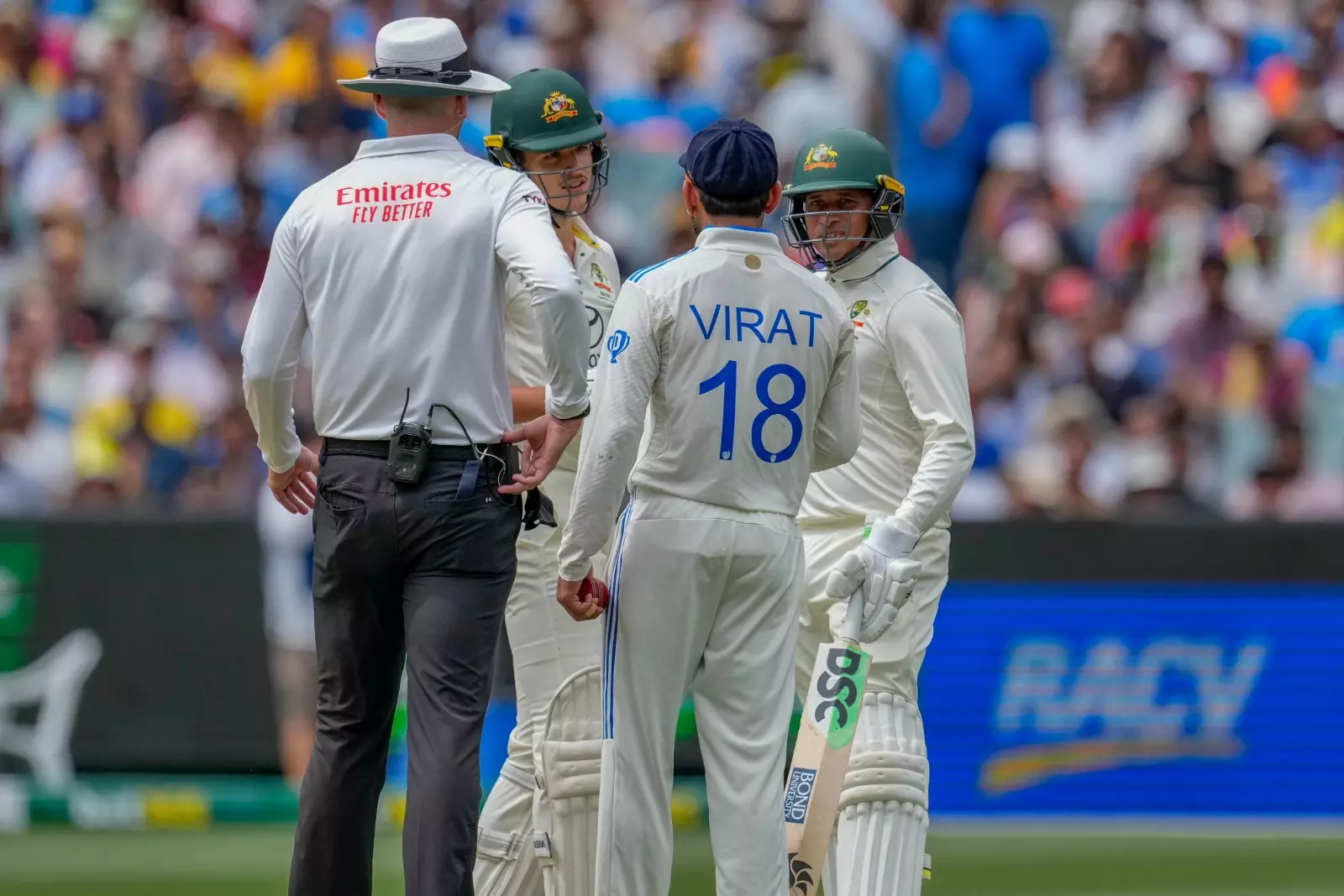 Kohli, Konstas involved in mid-pitch altercation, debutant brushes off incident