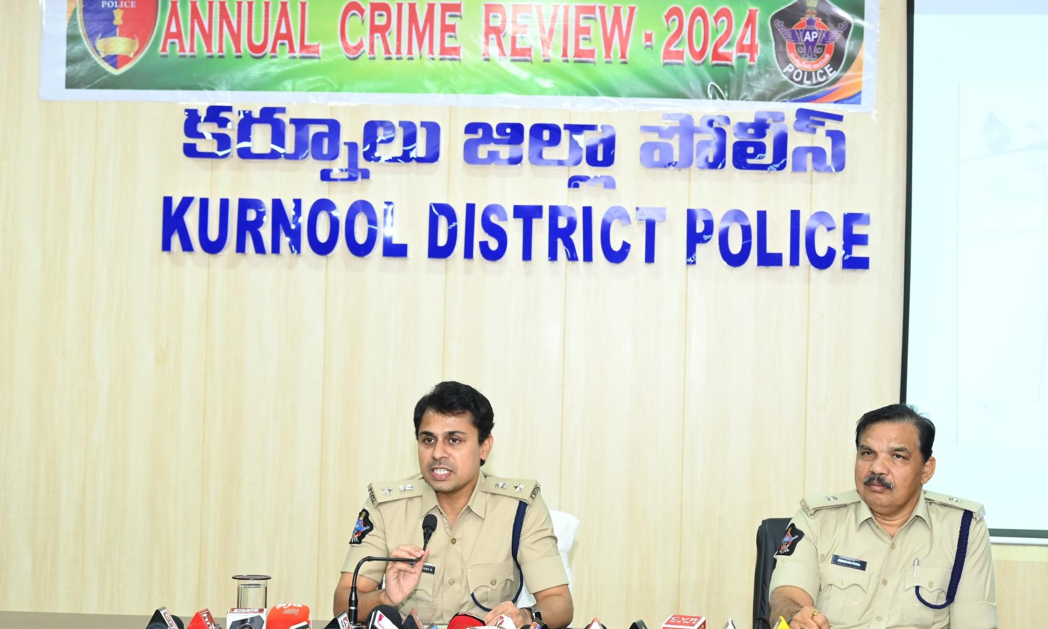 Crime Rate in Kurnool Drops 35.85% in 2024