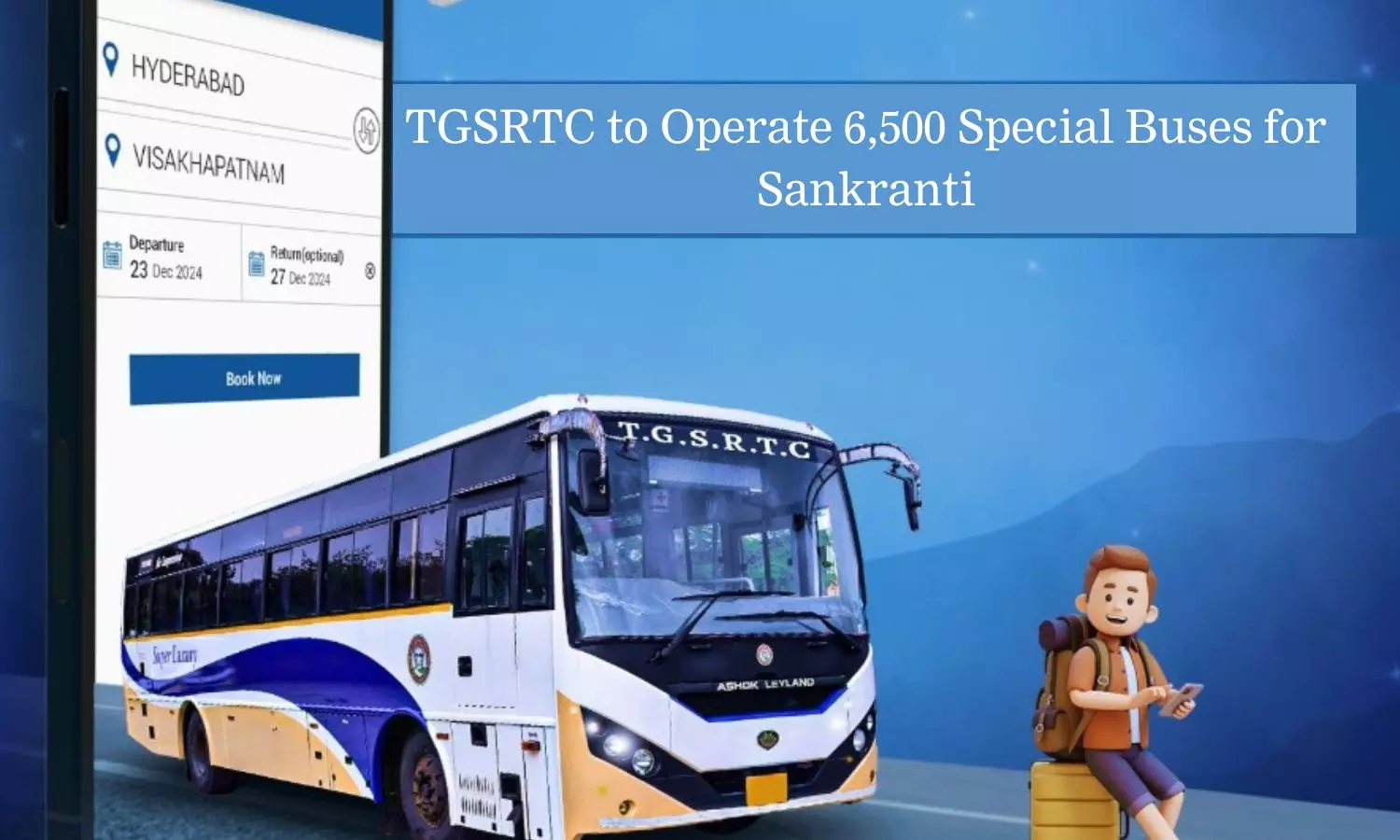 TGSRTC to Operate 6,500 Special Buses for Sankranti