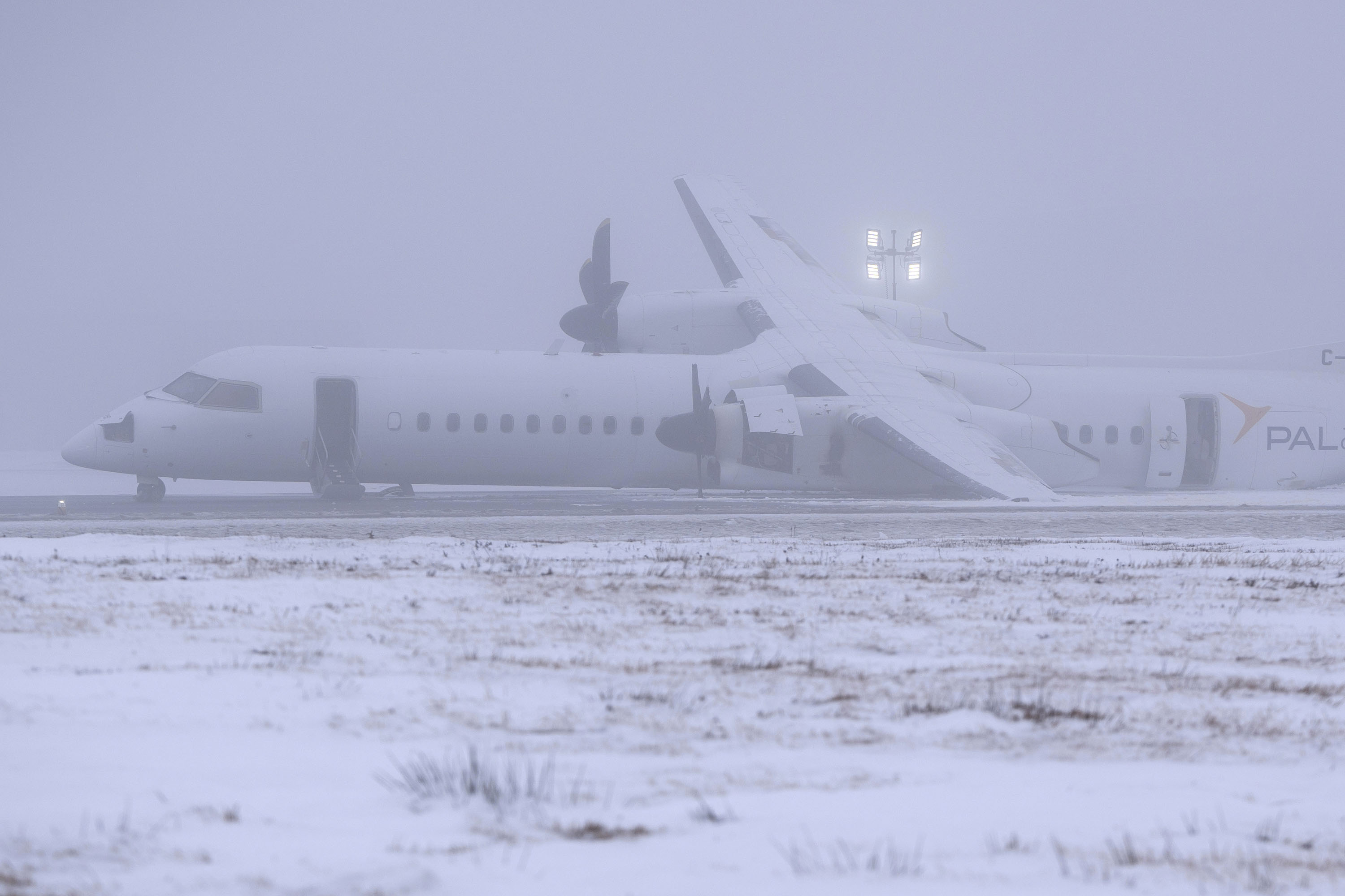 Flights temporarily suspended at Halifax airport after airplane landing incident