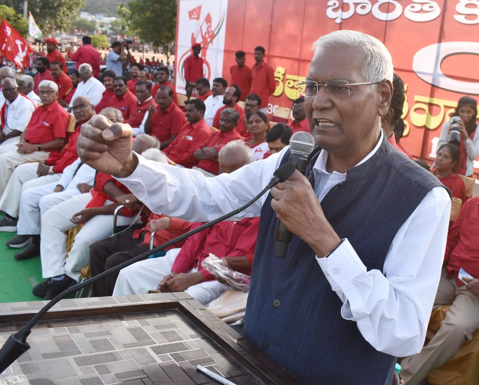 CPI leader Raja calls for unity among Left parties