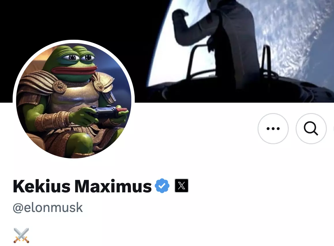 Elon Musk Changes His X Account Name to Kekius Maximus