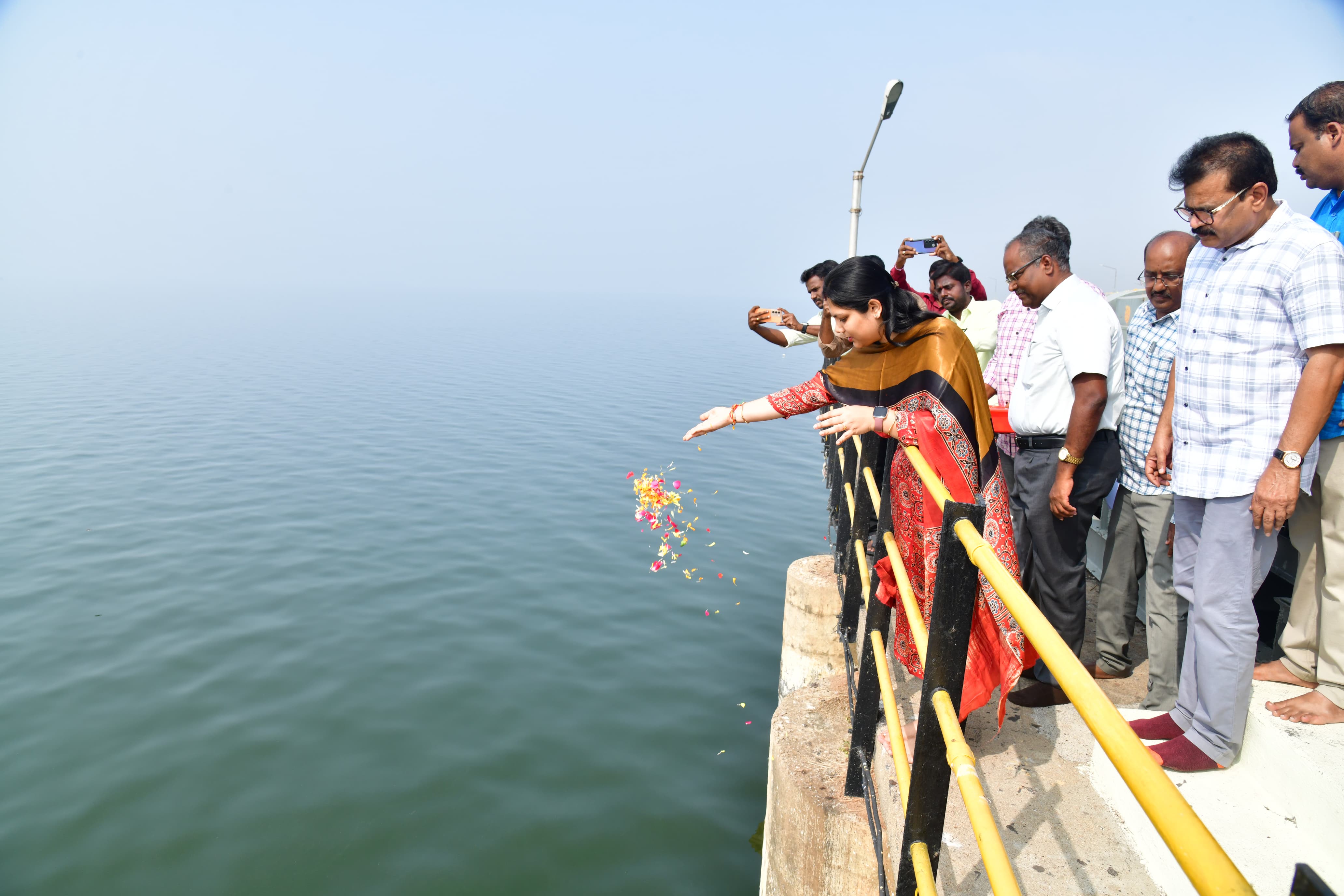 Headline: Water Released from Lower Manair Dam for Rabi Season