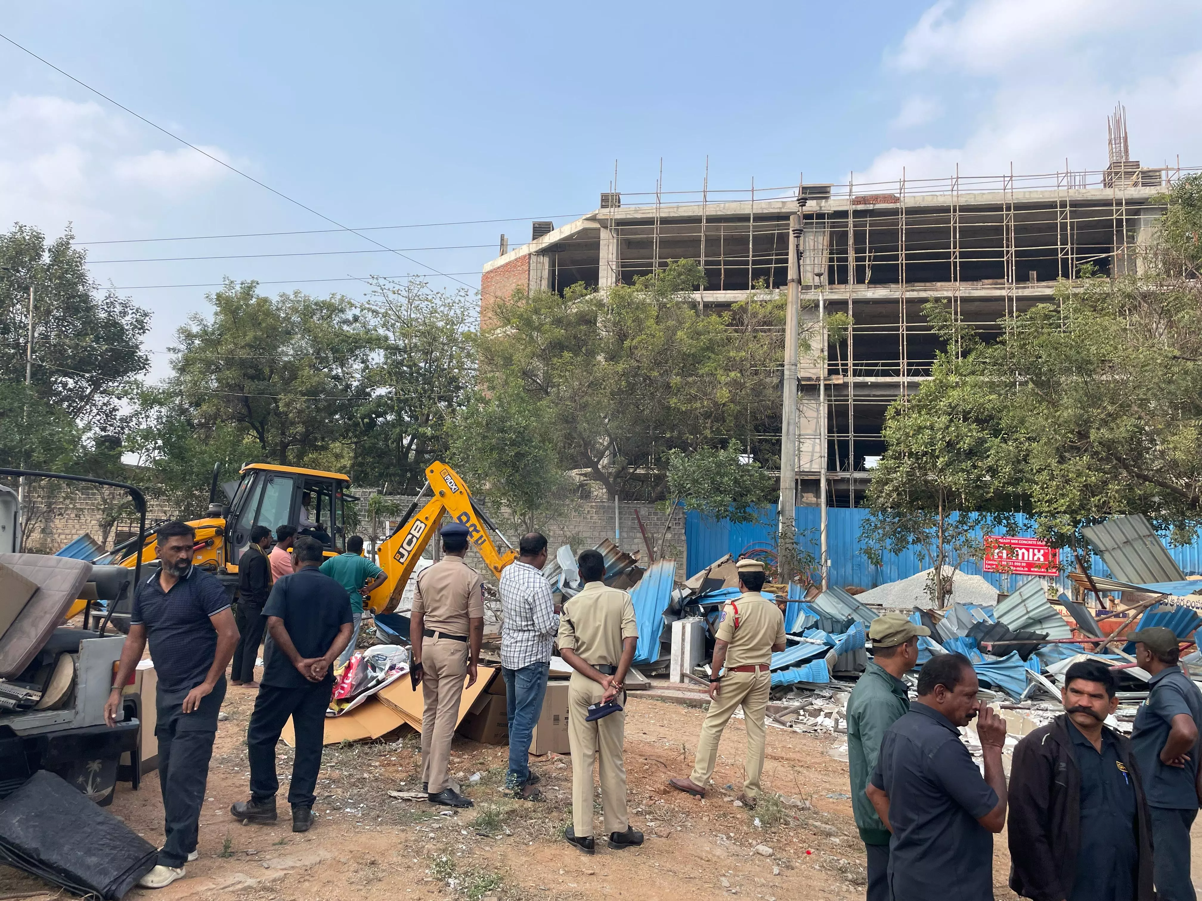 HYDRAA Razes Illegal Structures Built in Hyderabad