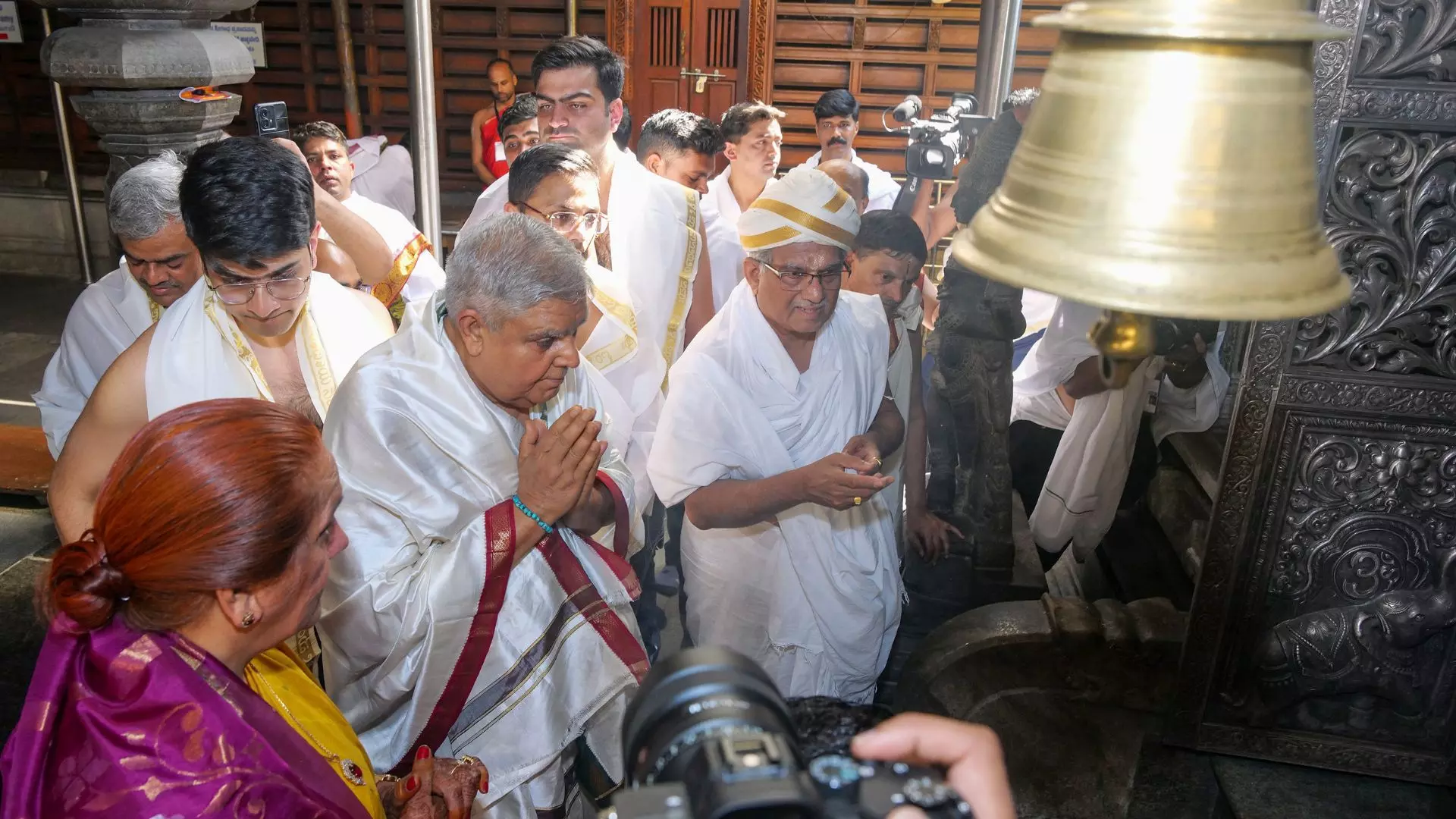 VP Dhankhar Inaugurates Queue Complex at Dharmasthala