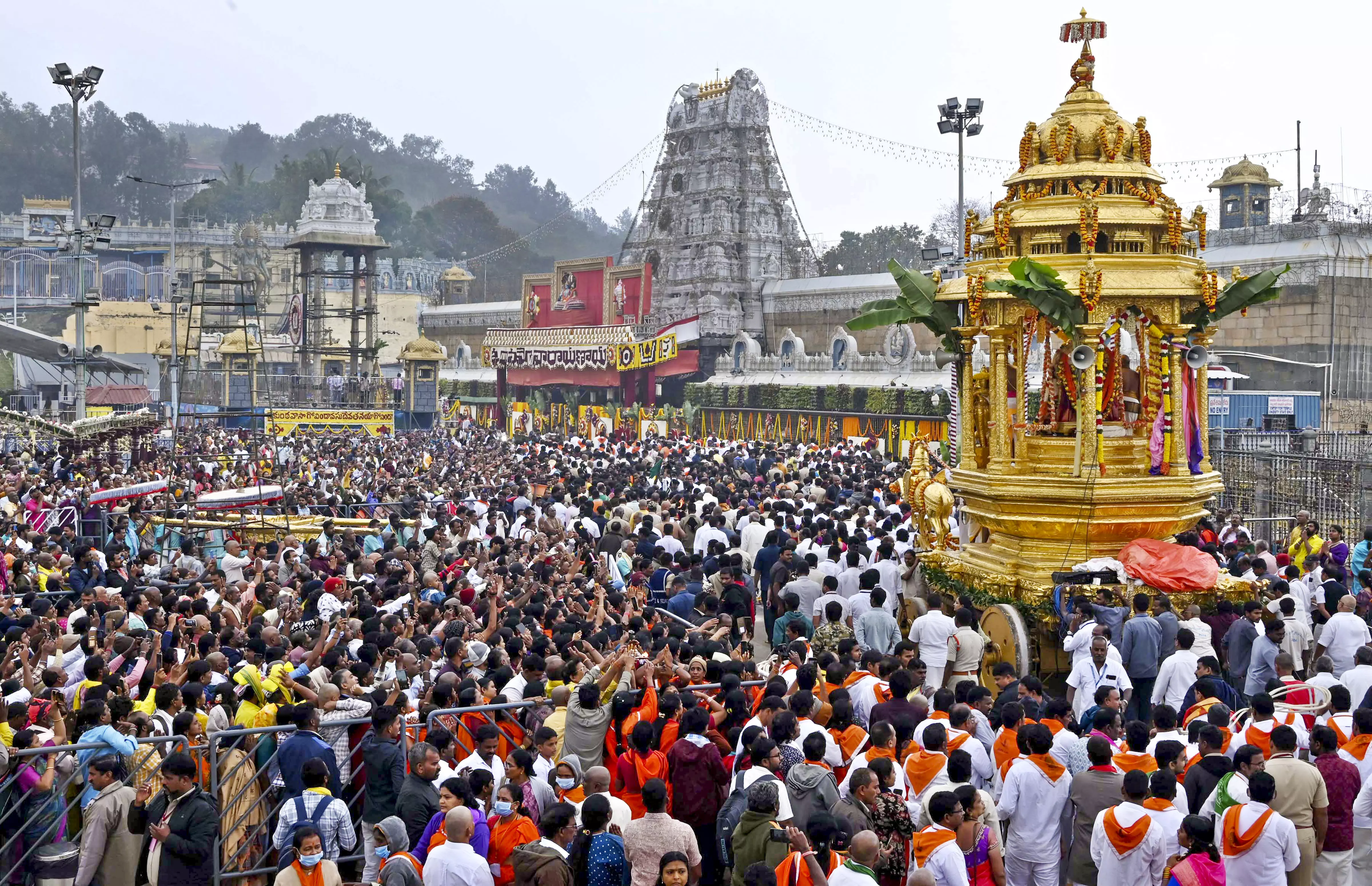 Tirumala sees unprecedented turnout of devotees on Vaikunta Ekadasi