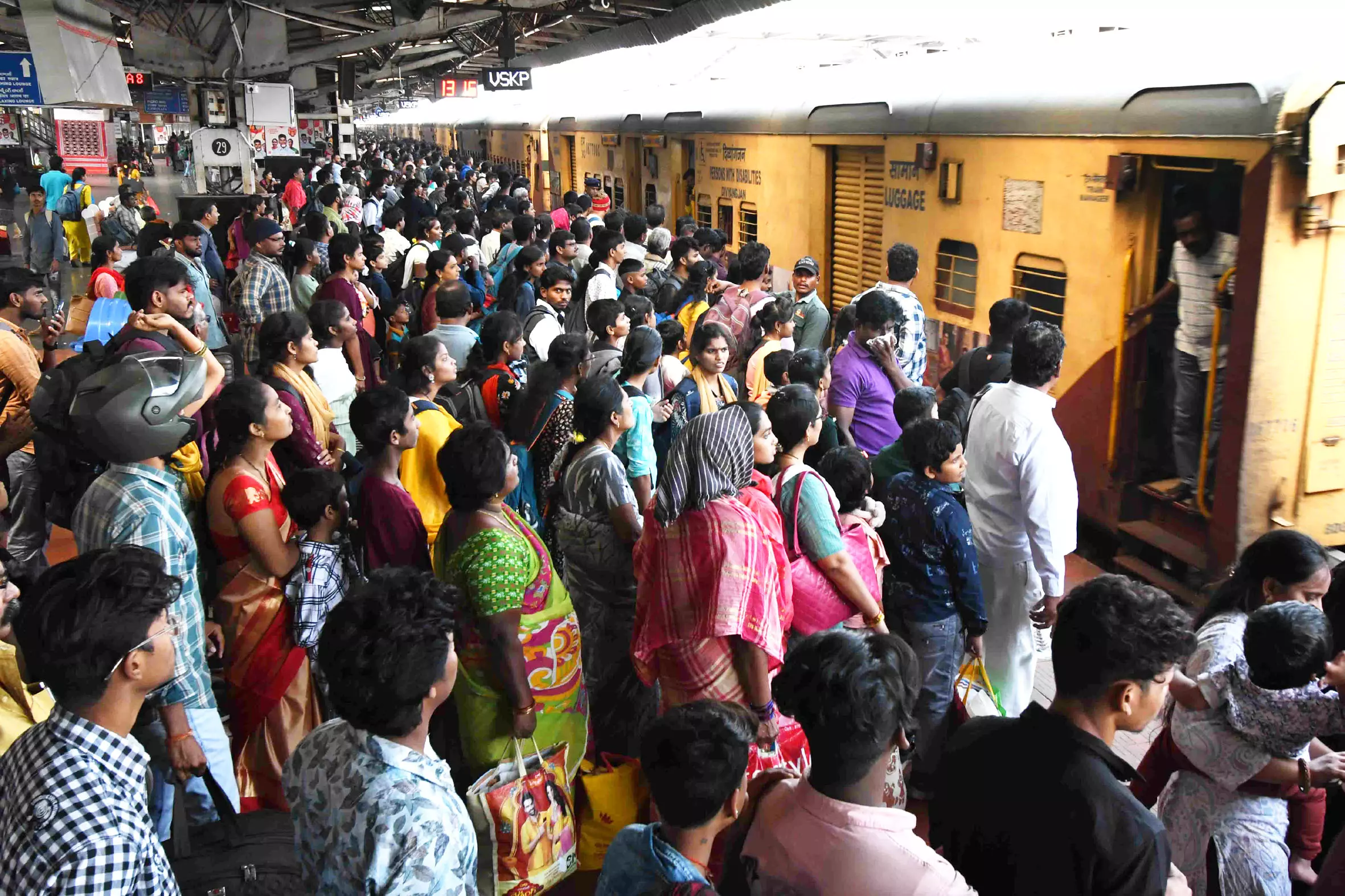 Vizag Empties as People Head Home for Sankranti