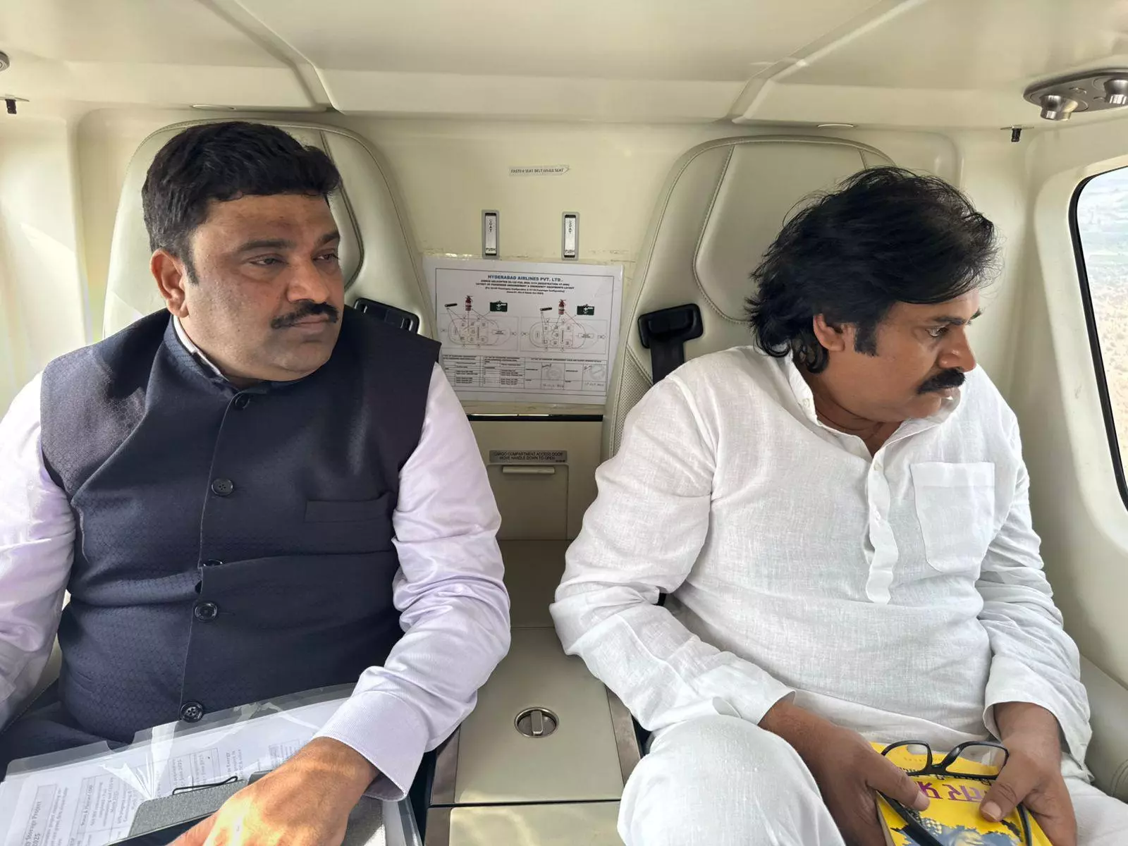 Pawan Kalyan inspects Greenko project in Kurnool district