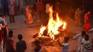 Bhogi festival celebrated grandly