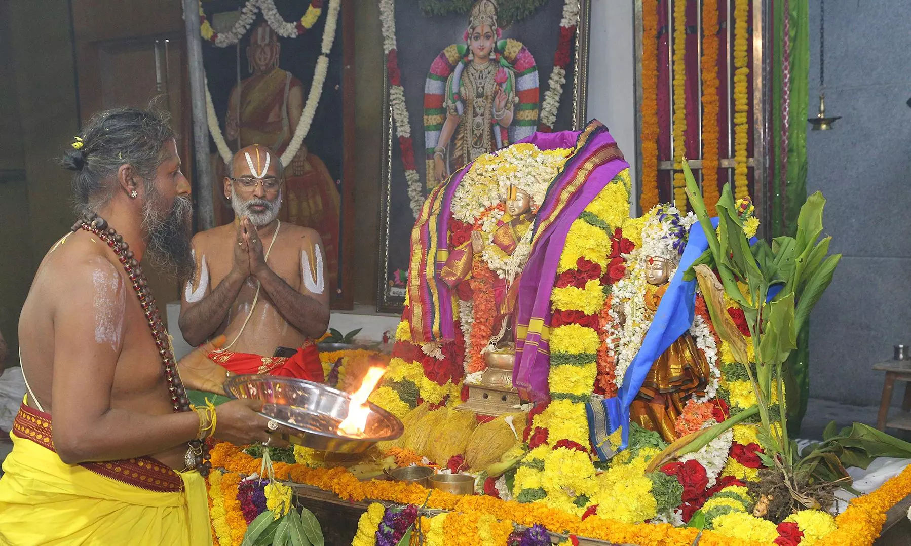 Goda Kalyanam Performed at Vishnu Avatar Temples of City